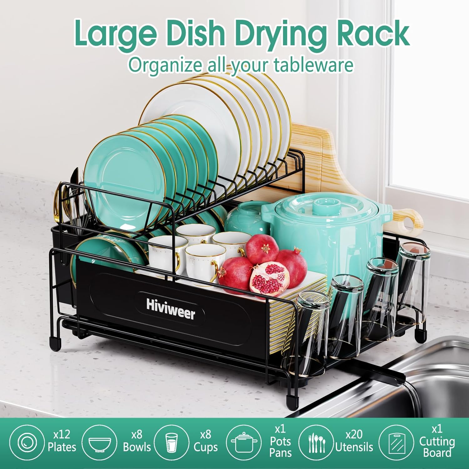 Dish Drying Rack Dish Racks for Kitchen Counter, Pakistan Ubuy