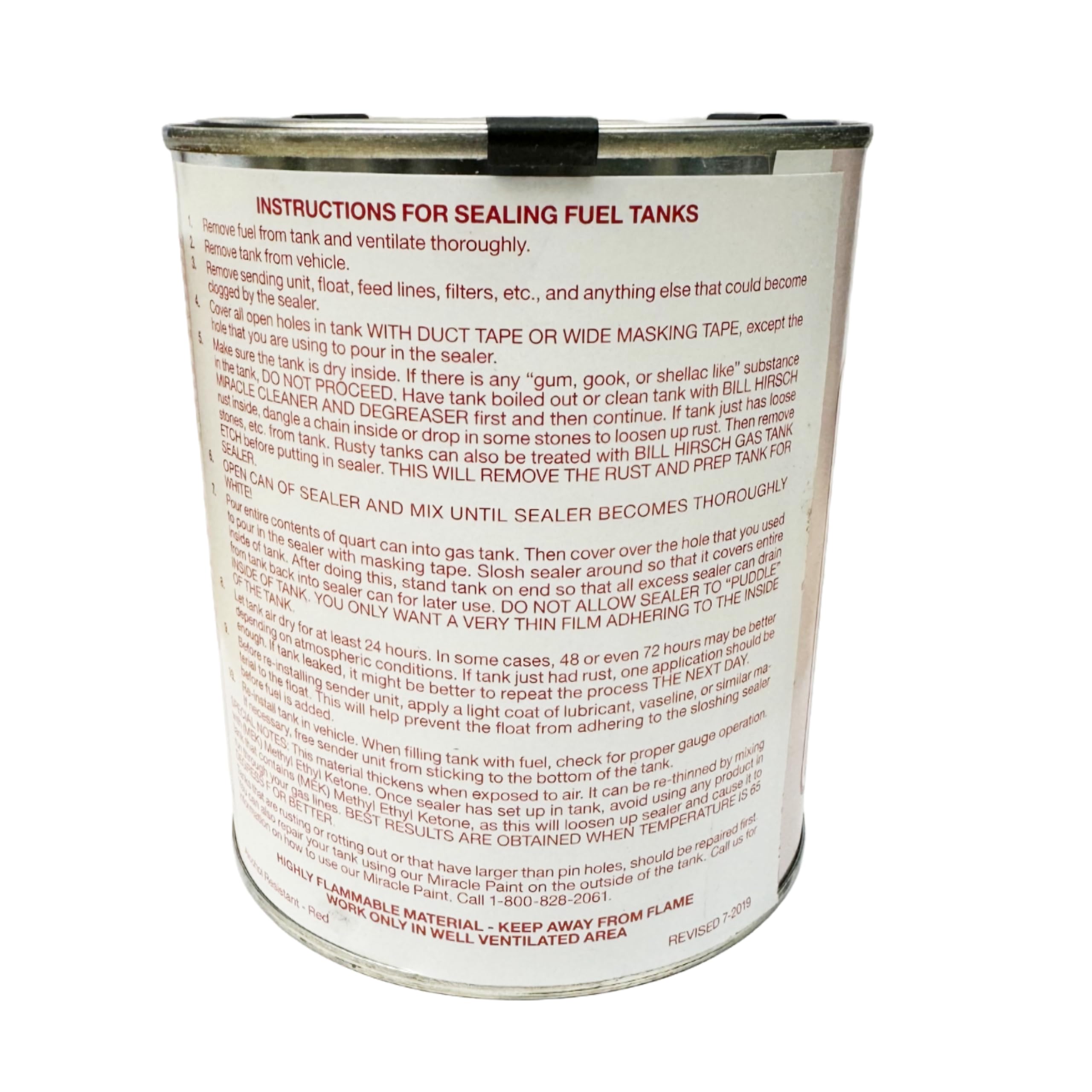 Bill Hirsch Fuel Tank Sealer Quart