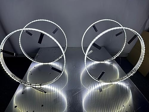 Miniatura 2 de Anillo de rueda LED estroboscópico de 15.5 pulgadas, color blanco puro IP68, impermeable, brillante, luces de llanta iluminadas para camión,