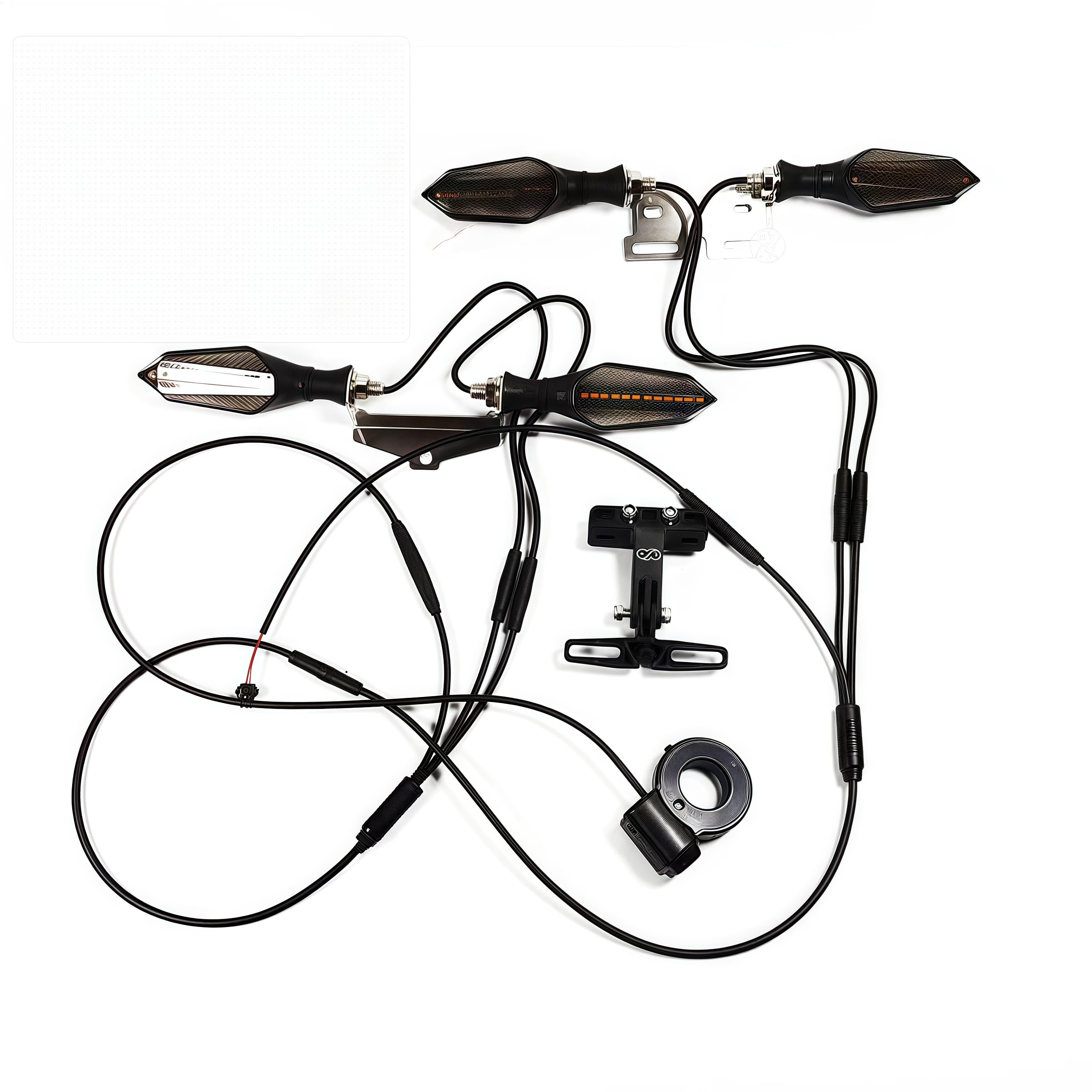 Elektrisches Fahrrad 36V 48V 52V 72V Lenklicht Set Kit Schalter Links Rechts Turn