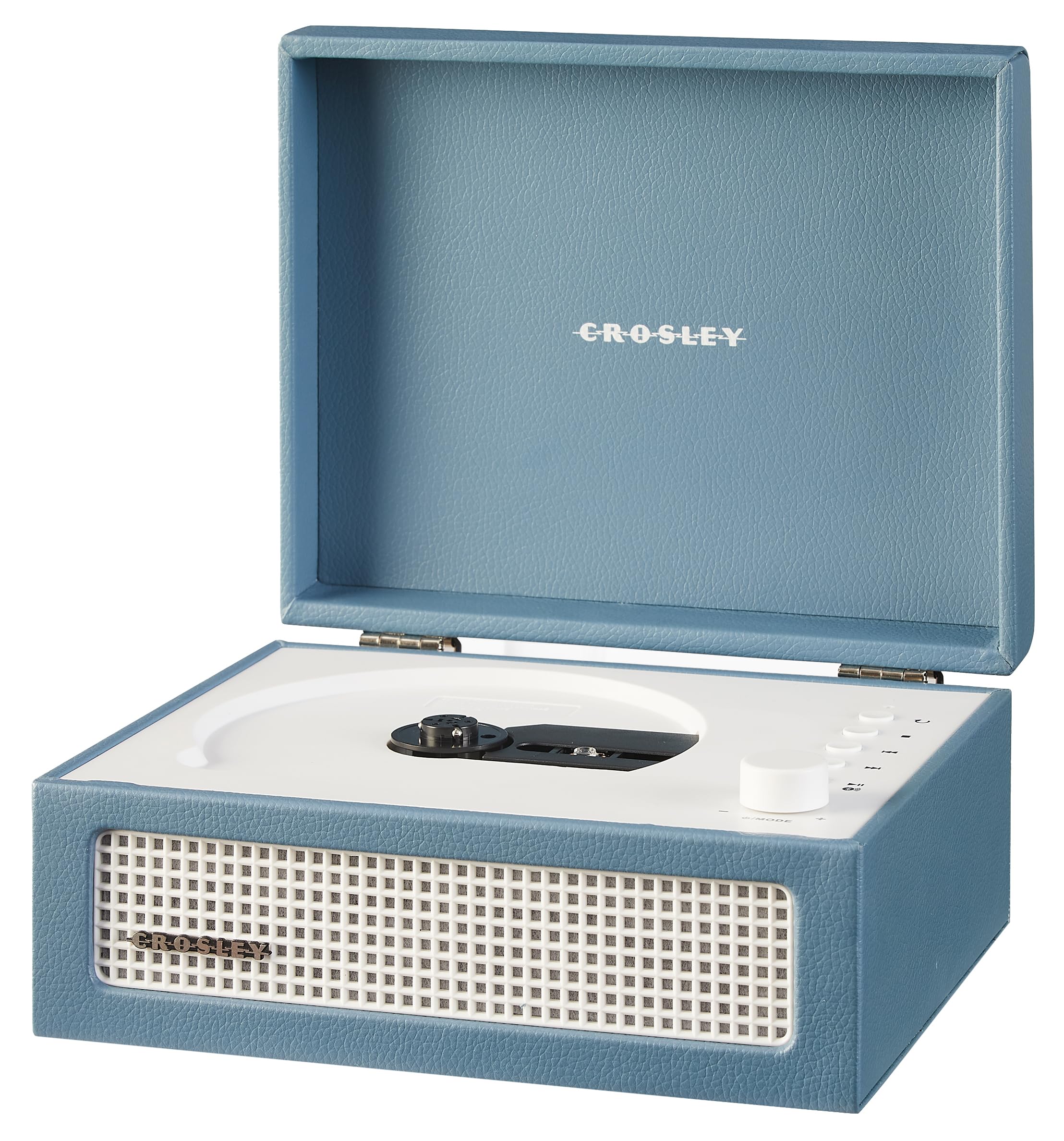 Crosley Voyager Lecteur CD Portable avec Bluetooth, Haut-parleurs stéréo intégrés et Radio FM – Lecteurs CD Rechargeables pour la Maison, Le Bureau et Les Voyages avec Prise Casque, entrée auxiliaire