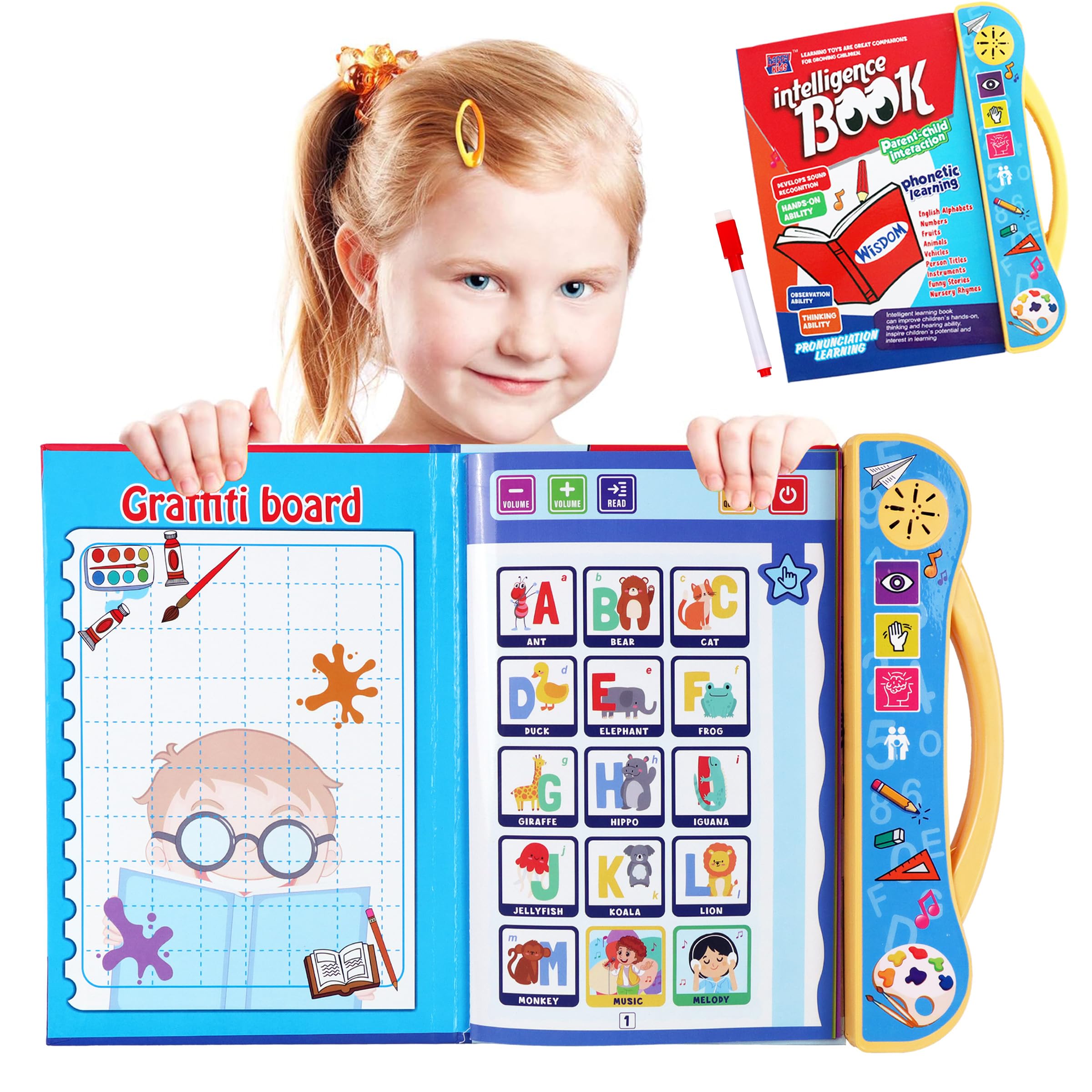 Interactive E Learning Children Book Musical English Educational Phonetic Learning Book for 3+ Years, Model B