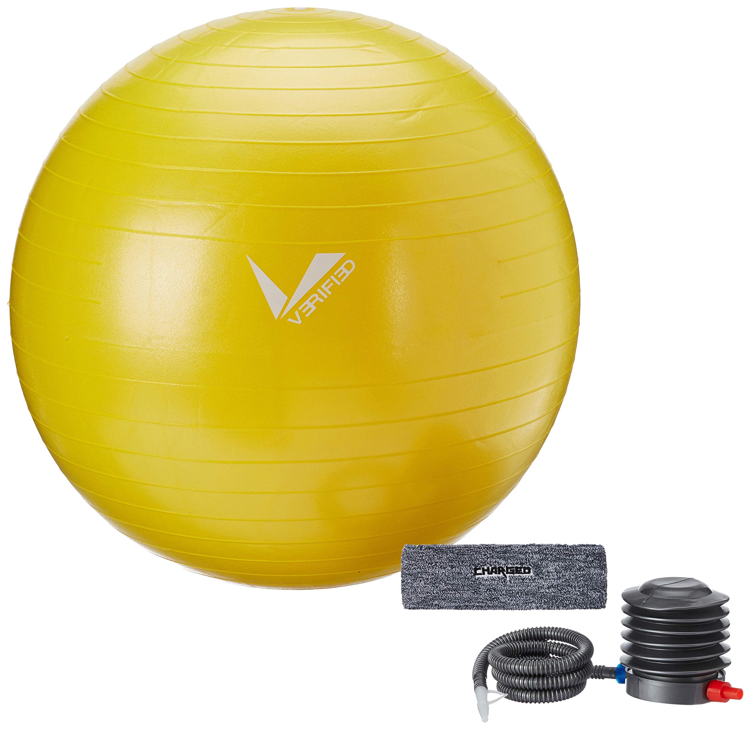 VERIFIED Plastic Yoga Gym Set with 65 CM ANTIBURST Ball 1001 and Charged Head Band MILANCHE Grey-image-37
