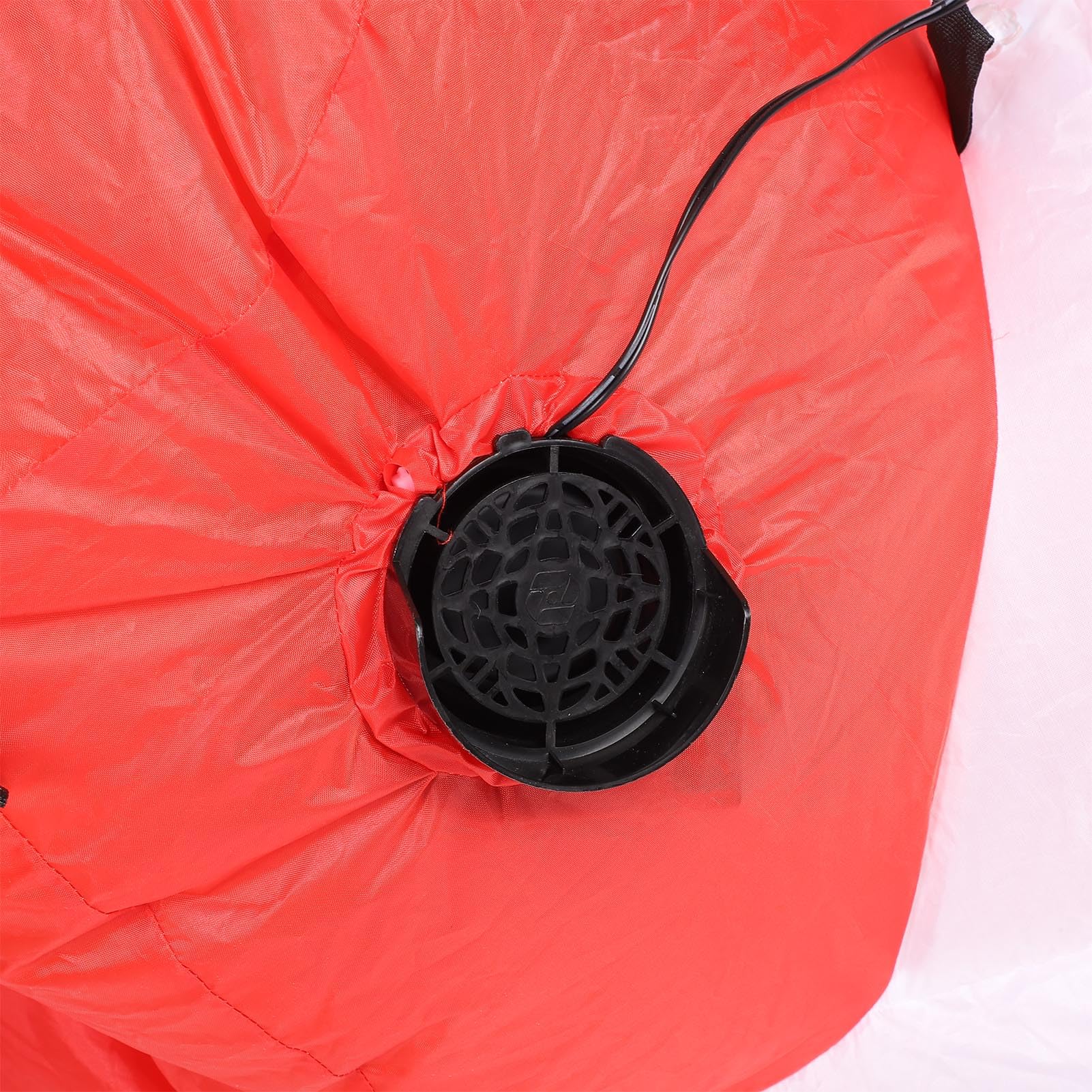 ZJchao Père Noël Gonflable, Polyester 210T Imperméable de 8,2 Pieds avec Lumière LED Super Brillante et Ventilateur intégré, pour Décoration de Fête de Vacances en Plein Air (Prise UE 220-240v)