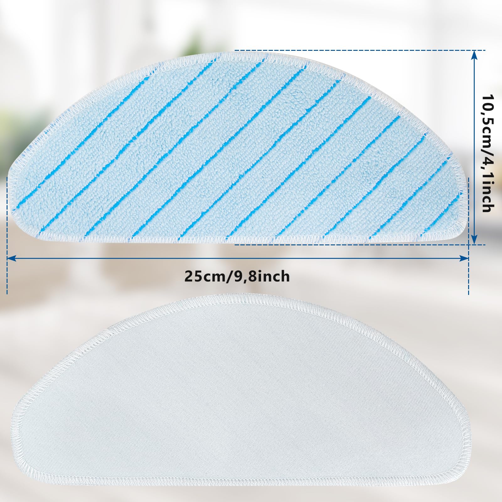 SXOPU 50 stuks wegwerpbare sterke doekjes en mop pads geschikt for ecovacs deebot Ozmo t8 aivi t8 Max T9 Stofzuiger onderdelen