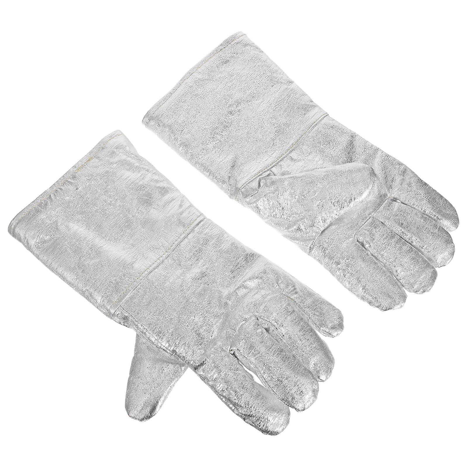 Guantes Térmicos Industriales Aislantes de Aluminio para Protección contra Altas Temperaturas Guantes Resistentes al Calor para Fundición y Trabajos Acerías Ergonómicos para Uso