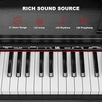 鍵盤楽器 amomo Amazon.com: UMOMO 88 Weighted Key Digital Piano with Piano