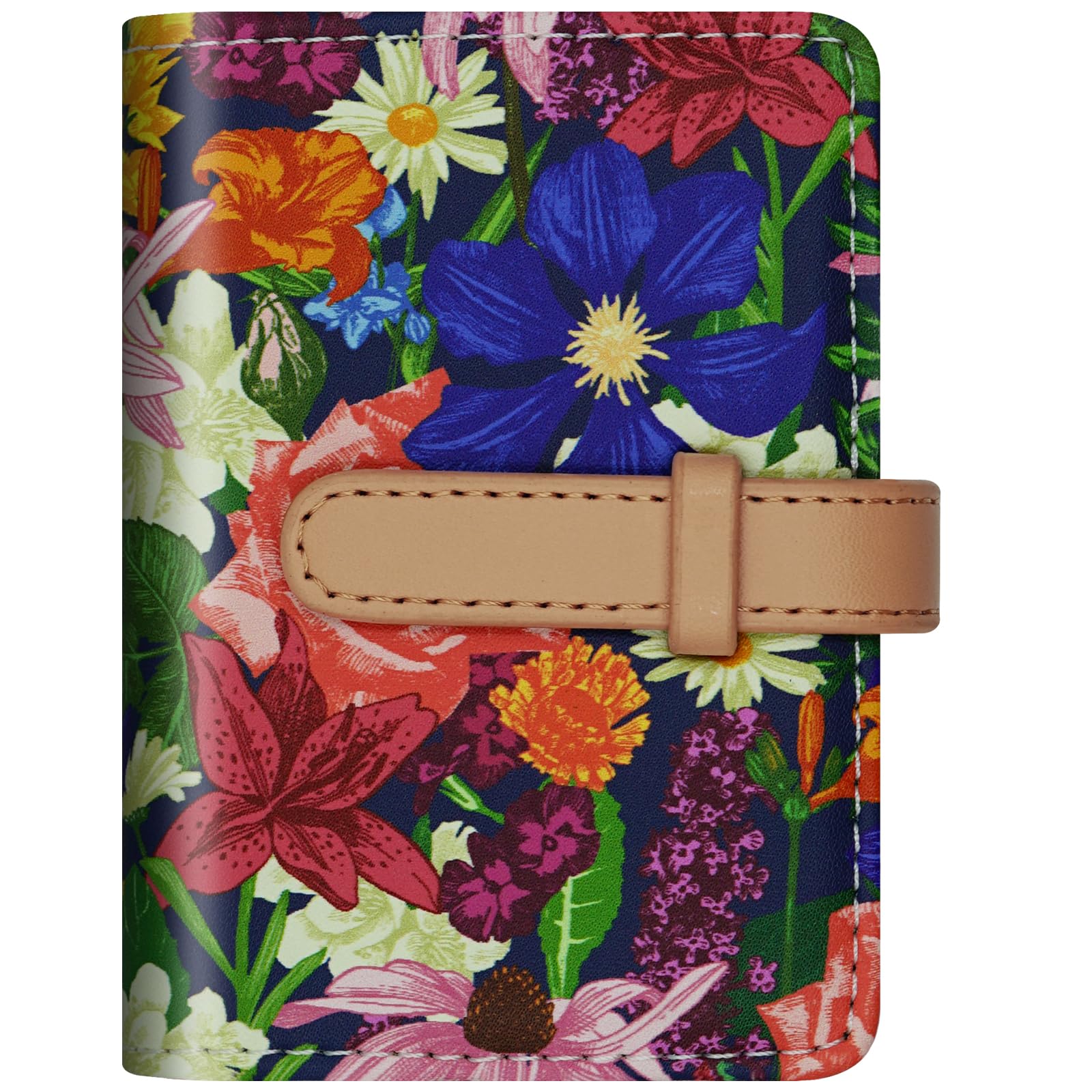 DEEZOMO PU Leather Credit Card Holder with 26 Card Slots - Book Style - Size 4.2L X 3 X 0.7 Inches