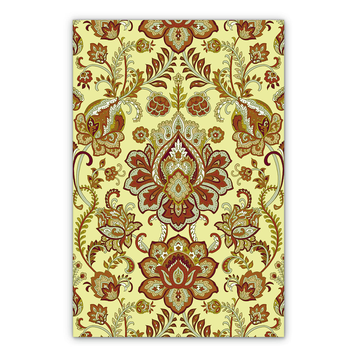 Tapis en vinyle PVC 70x105cm fleurs BirdsEcho pour cuisine