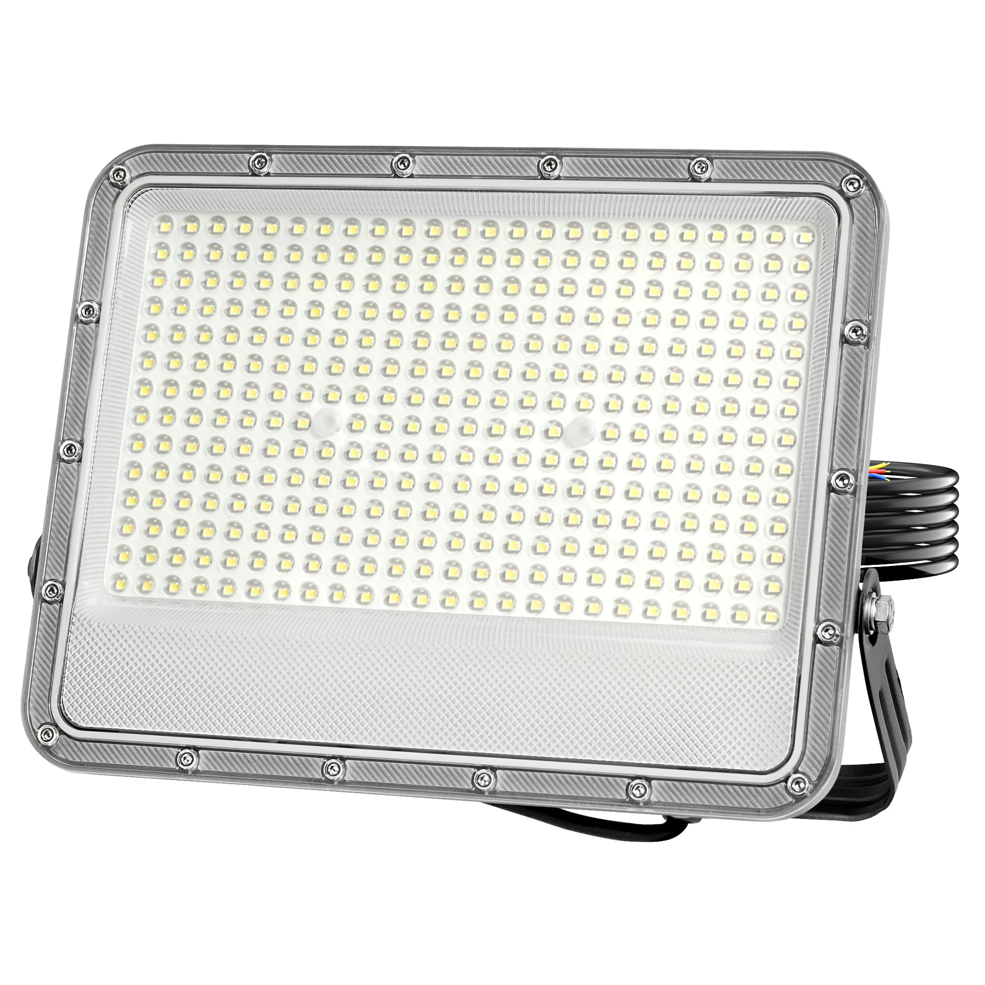 HOOLED Faretto LED da Esterno 200 W, Faretti a LED per esterni 22000 lm, 6500 K Faretti led Impermeabile IP66 per cortile giardino garage tetto Piscina fuori terra Giardino Patio