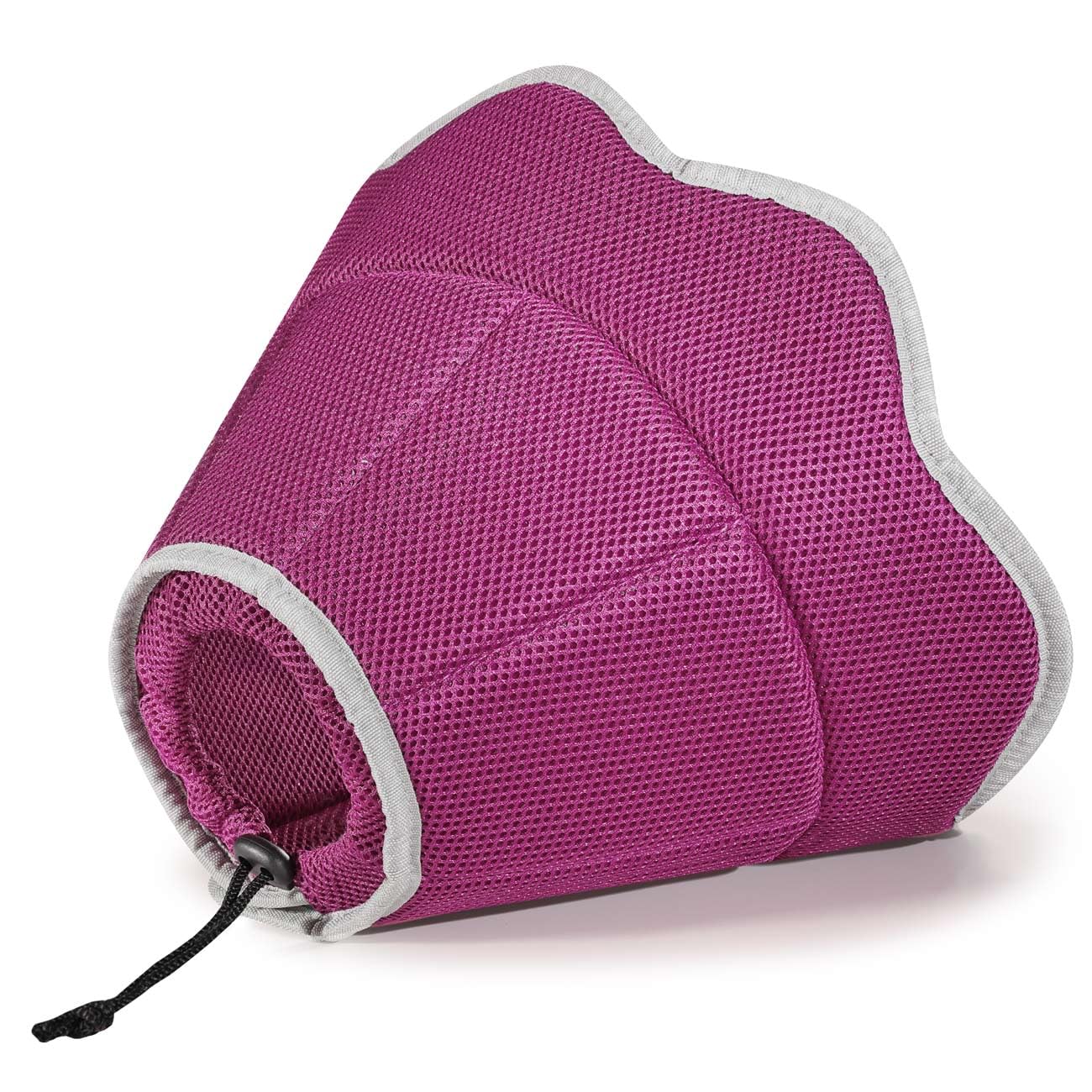 VavoPaw Conos de Recuperación para Mascotas, Collar de Cono para Perros Anti- Mordida Ajustable Malla Gruesa Transpirable Suave Collar Isabelino Perro Plegable para Curación de Heridas, Rosa(L)