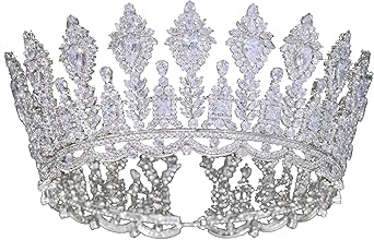 【さん】ティアラ Amazon.co.jp: Jorsnovs キュービックジルコニア 丸いティアラ