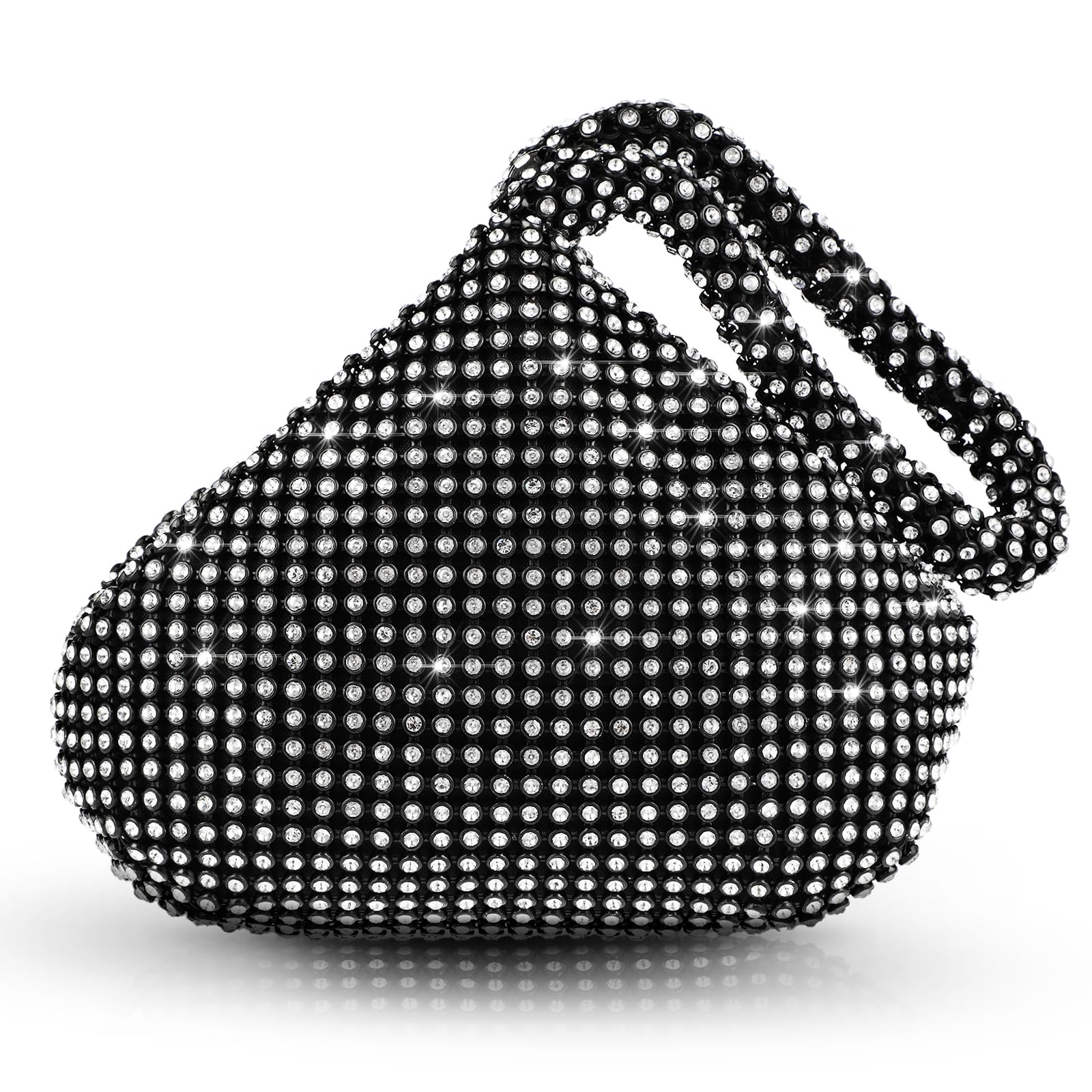 YolevRhinestone Evening Bag for Women Glitter Sparkly Clutch Purses Bling Wedding Handbags for Prom Party Wedding Engagement