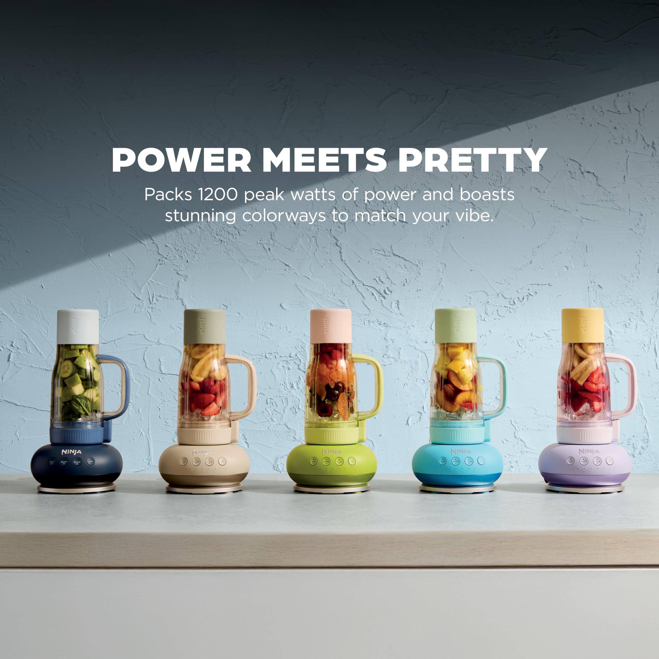 Ninja Blendboss™ | Personal Blender for Smoothies & Frozen Drinks | 26oz Travel Tumbler with LeakProof Lid, Chug Spout & Detachable Straw | Auto-iQ Technology | Stone Mint | DB351ST - 2