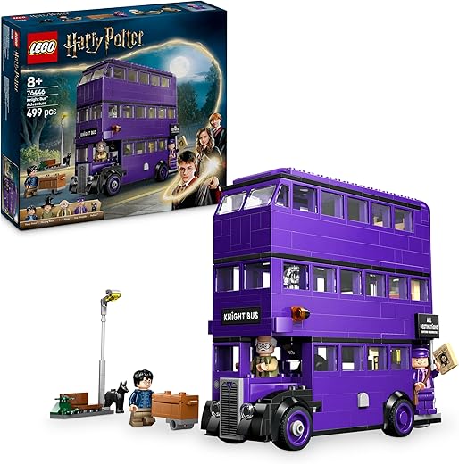 LEGO Harry Potter Knight Bus Adventure - Wizarding World Toy with 5 Collectible Minifigures plus Accessories incl. Wands - Prisoner of Azkaban Gift for 8+ Year Old Girls & Boys - 76446