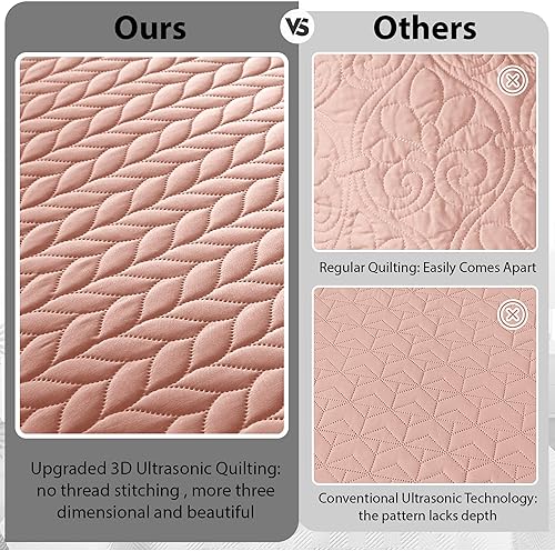 Vista 341 de IR Imperial Rooms - 10 juegos de colcha tamaño individual (68 x 86 pulgadas), para hoteles, habitaciones de huéspedes, colchas ligeras reversibles