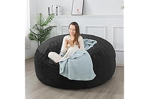 WhatsBedding Bean Bag with Beans Filled for Big Kids or Adults