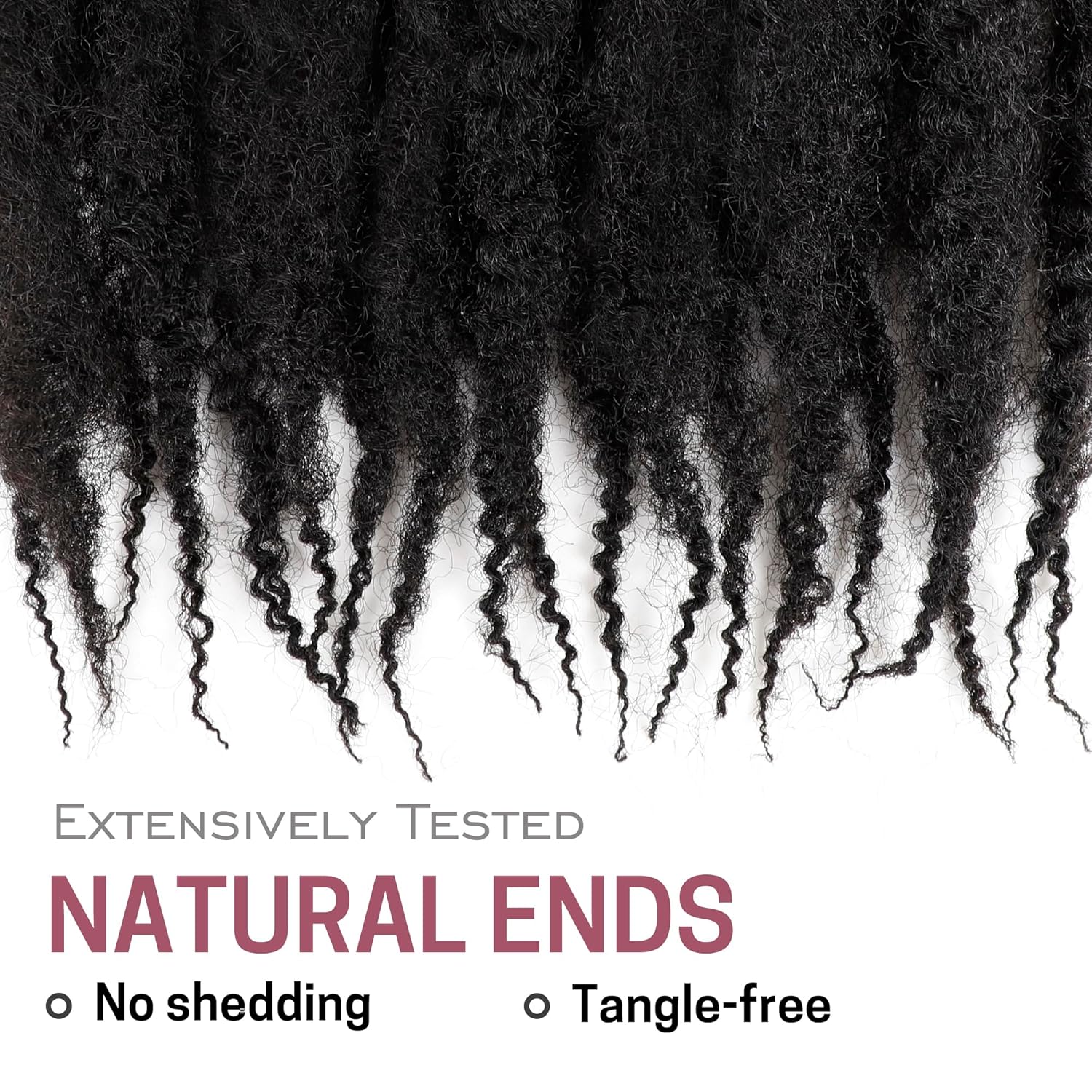 Marley Twist Braiding Hair 8 Packs Marley Twist Hair Twist Hair 30 Inch Afro Kinky Curly Twist Crochet Hair Twist Soft and Natural Hair (1B, 30 inch)