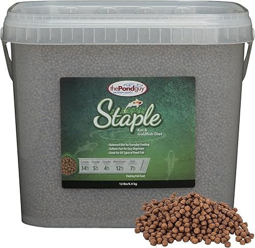 The Pond Guy Alimento básico para peces koi y peces de colores, pellets flotantes de elección para el bienestar y la salud de los peces, nutrición