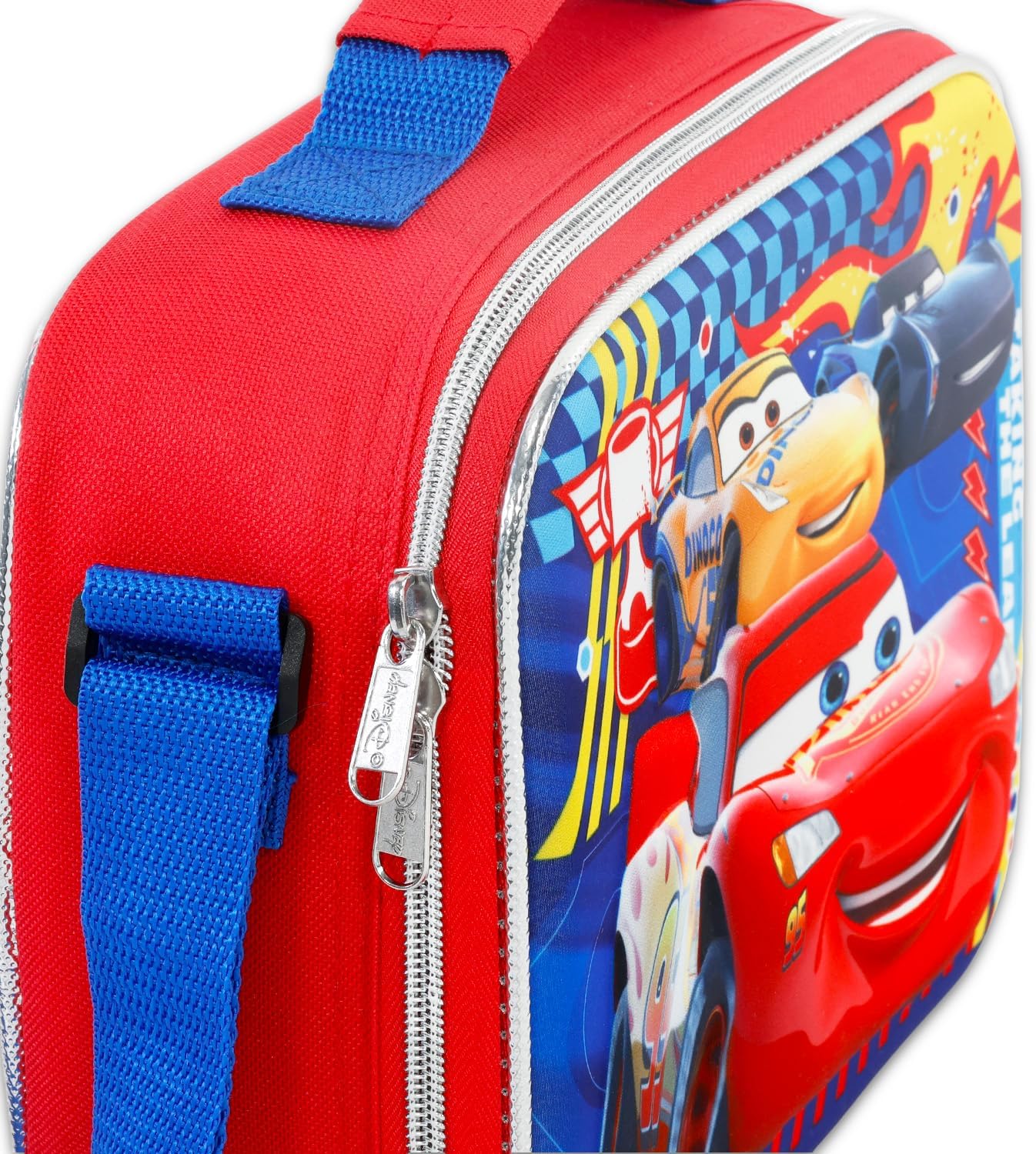 Disney Cars Mini Backpack with Lunch Box for Kids - Bundle with Pixar 12" School Bag, Lunch Box, Stickers, More | Pixar Cars School Supplies for Boys