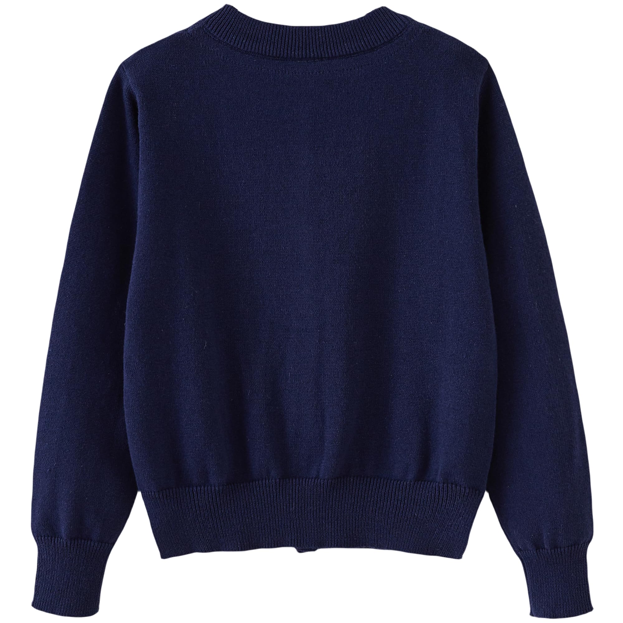 NewL Cardigan en coton à boutons solides à manches longues pour uniforme scolaire pour garçons et filles