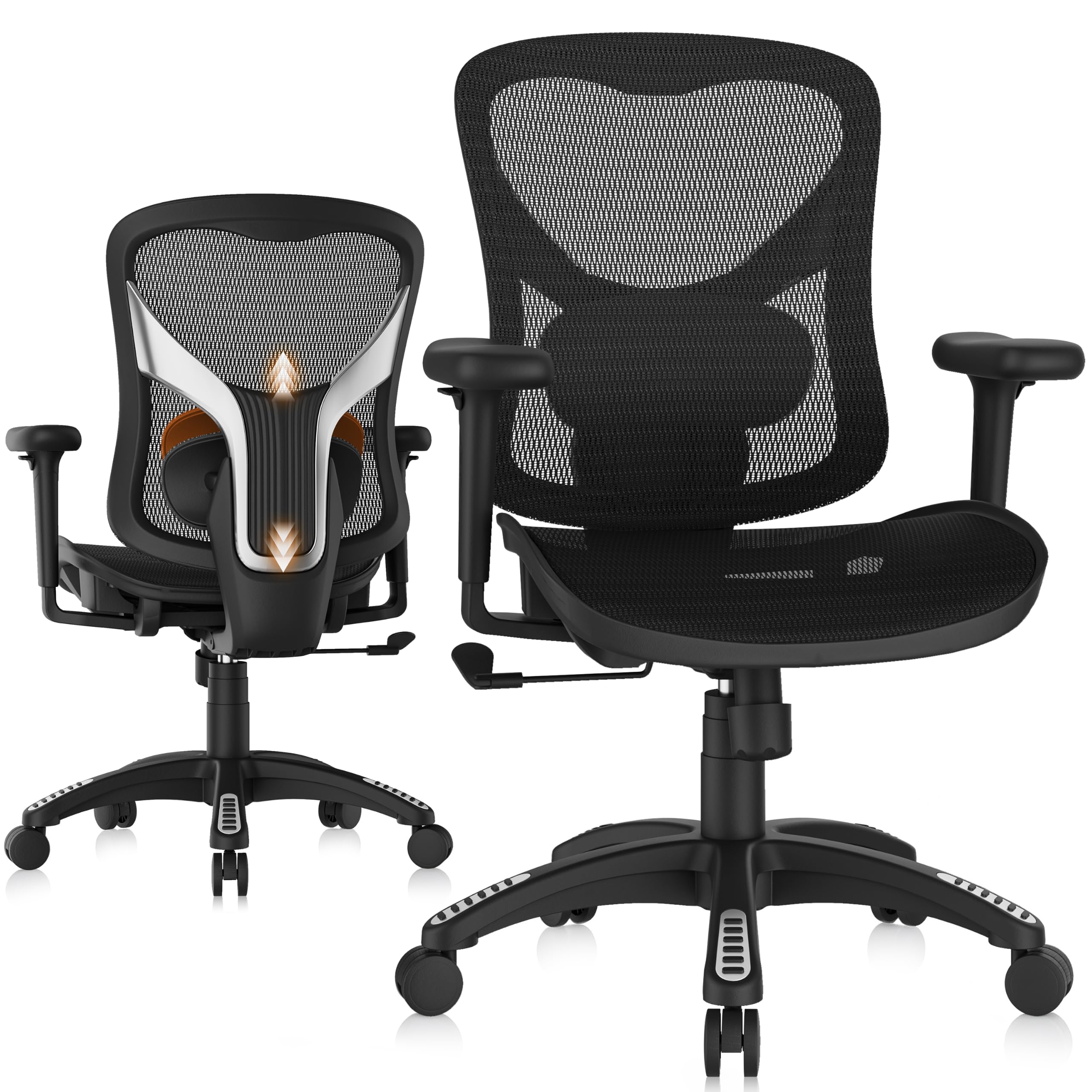 GABRYLLY Ergonomic Mid Back Chair