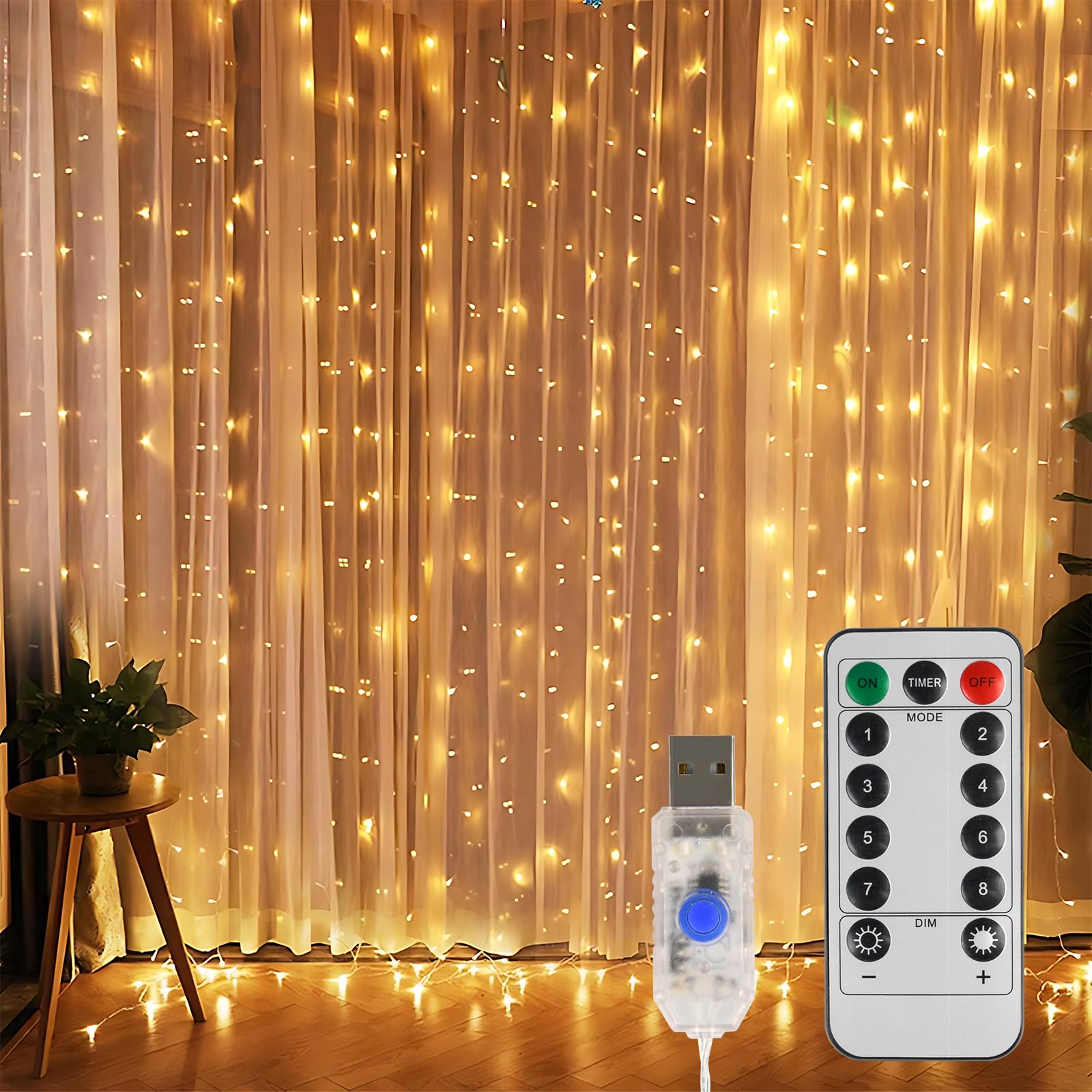 SENTAIMAO Curtain Fairy Lights