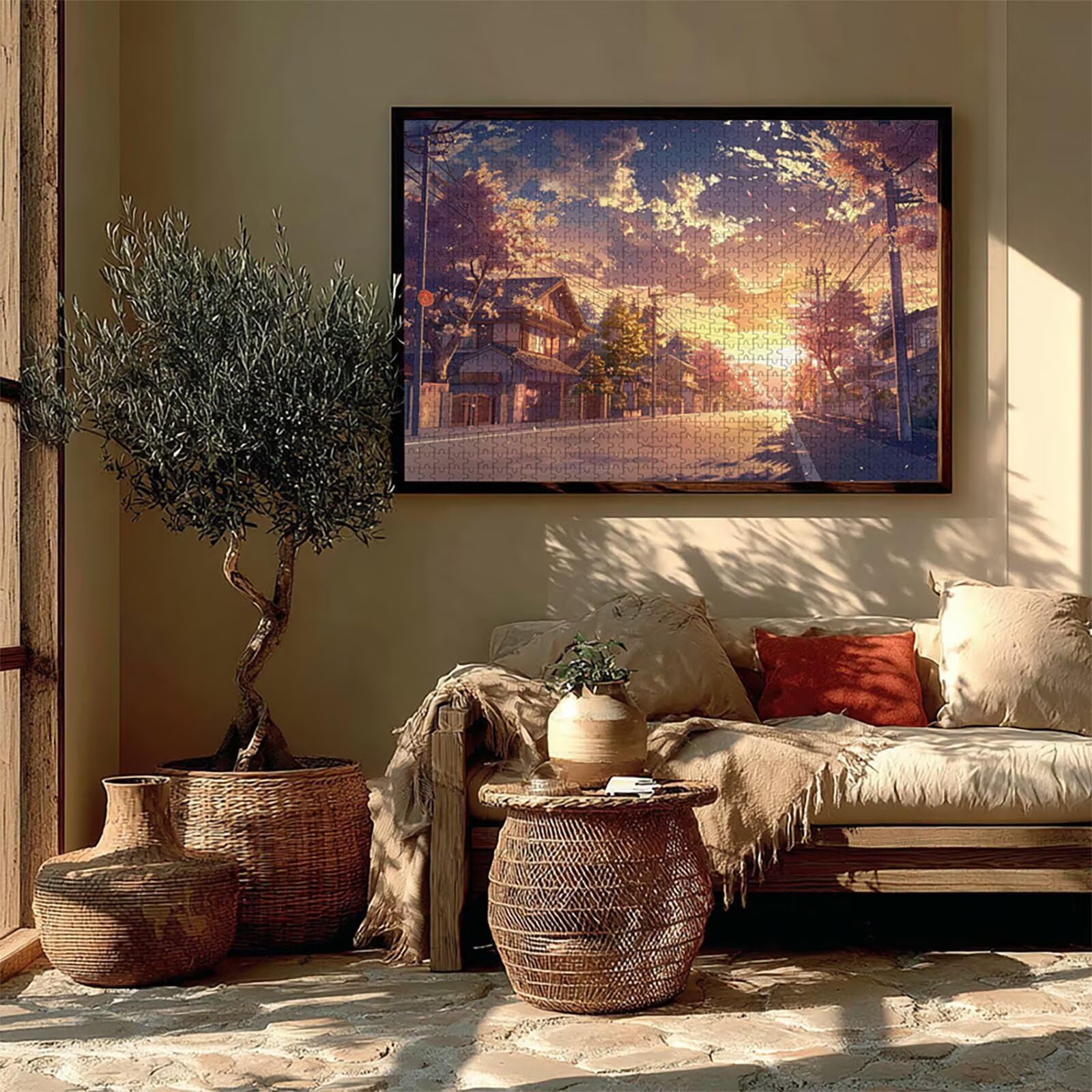 Japonia Puzzle 4000 elementów dla dorosłych, drewniane puzzle 141 x 87 cm, gra edukacyjna dla dorosłych Puzzle z wykwintnym pudełkiem do pakowania, kolekcja relaksująca gra, prezent dla dziewczyny