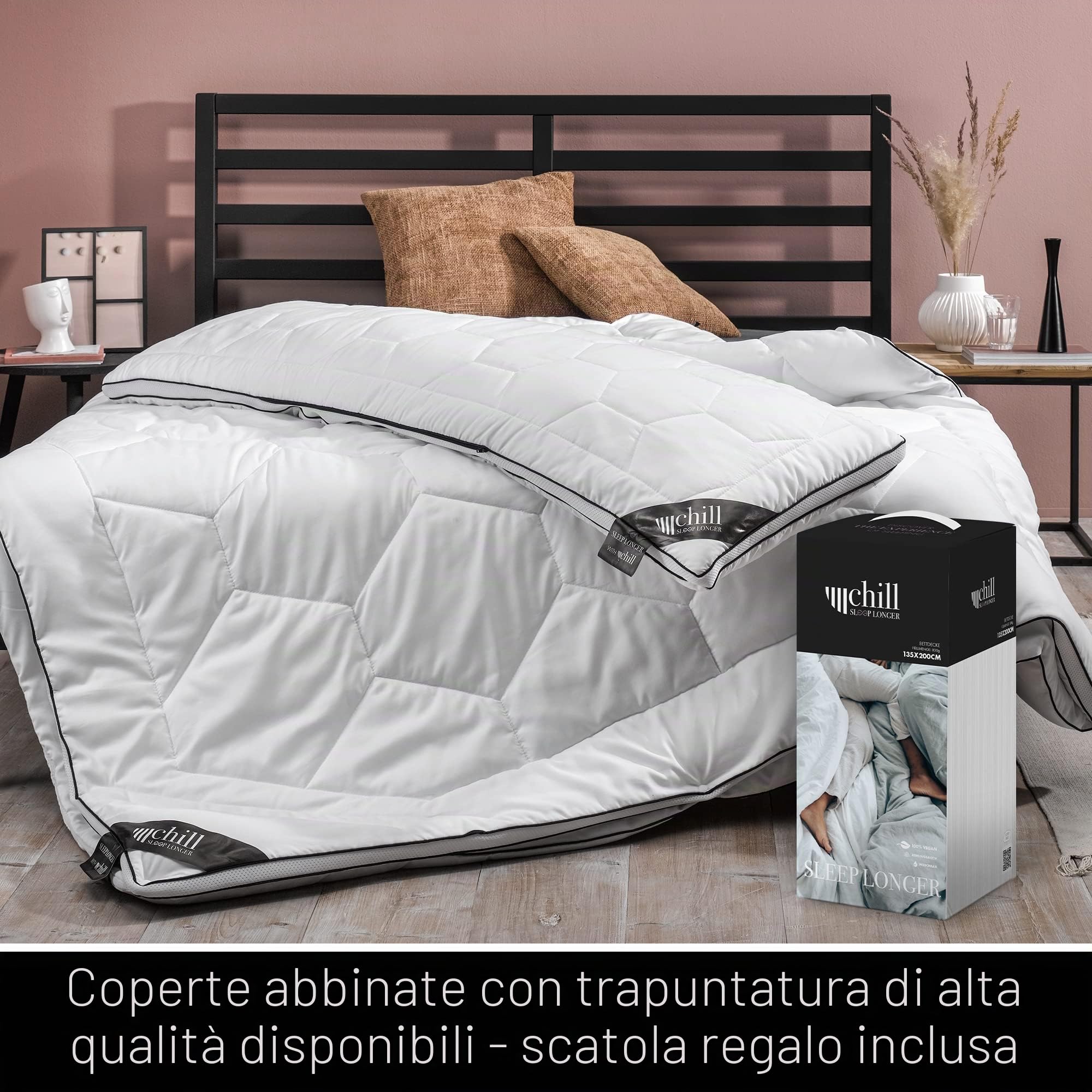 Cuscino per Dormire di Lato 40x145 cm – Cuscino Gravidanza Lavabile e Traspirante – Cuscino Lungo Ergonomico con 800g di Imbottitura – 100% Vegano