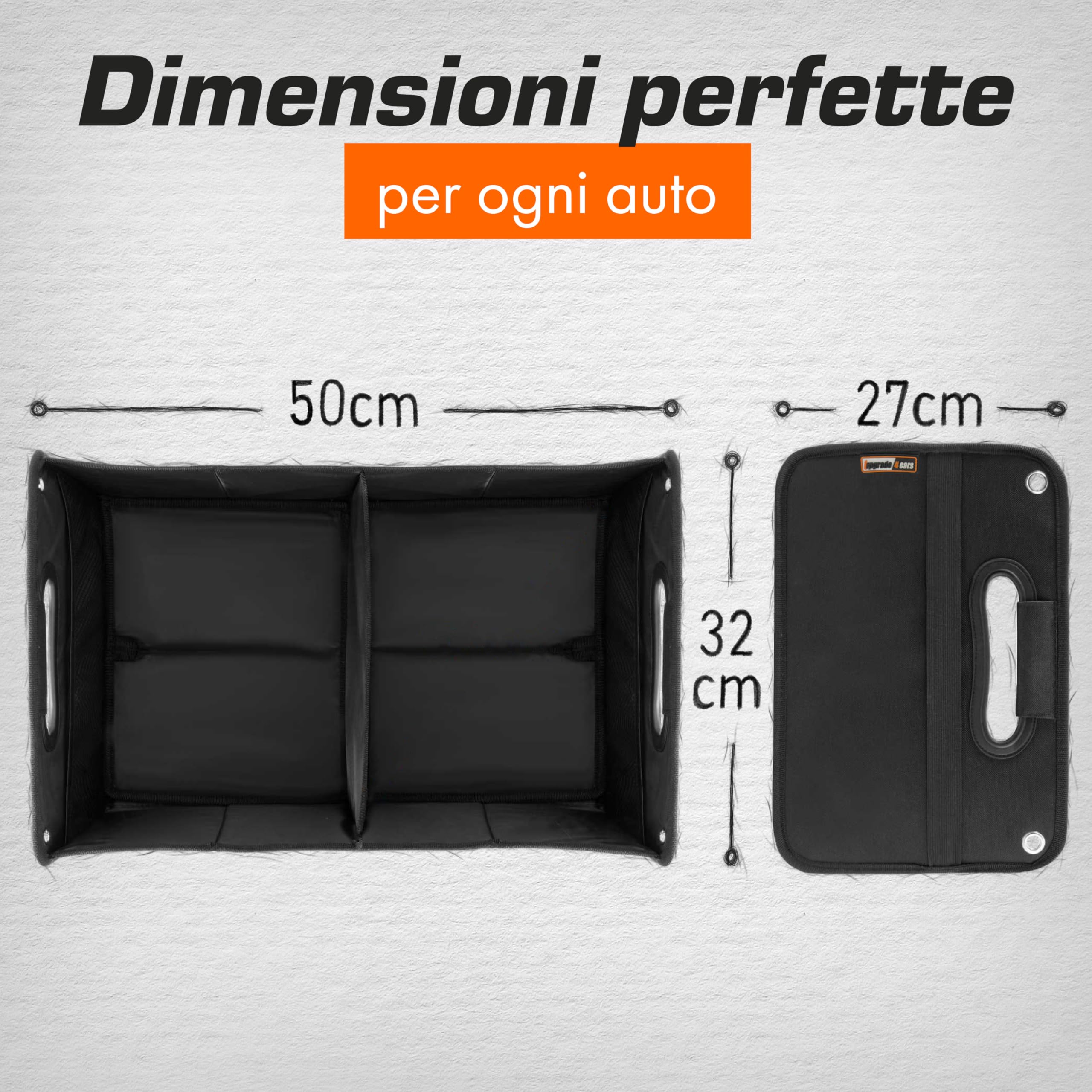 Grande Organizer Per Bagagliaio Auto, Organizer Per Auto Pieghevole Da 38 30 Cm Organizer Per Bagagliaio Impermeabile Con Coperchio Portaoggetti Per Bagagliaio Per Suv 90067870
