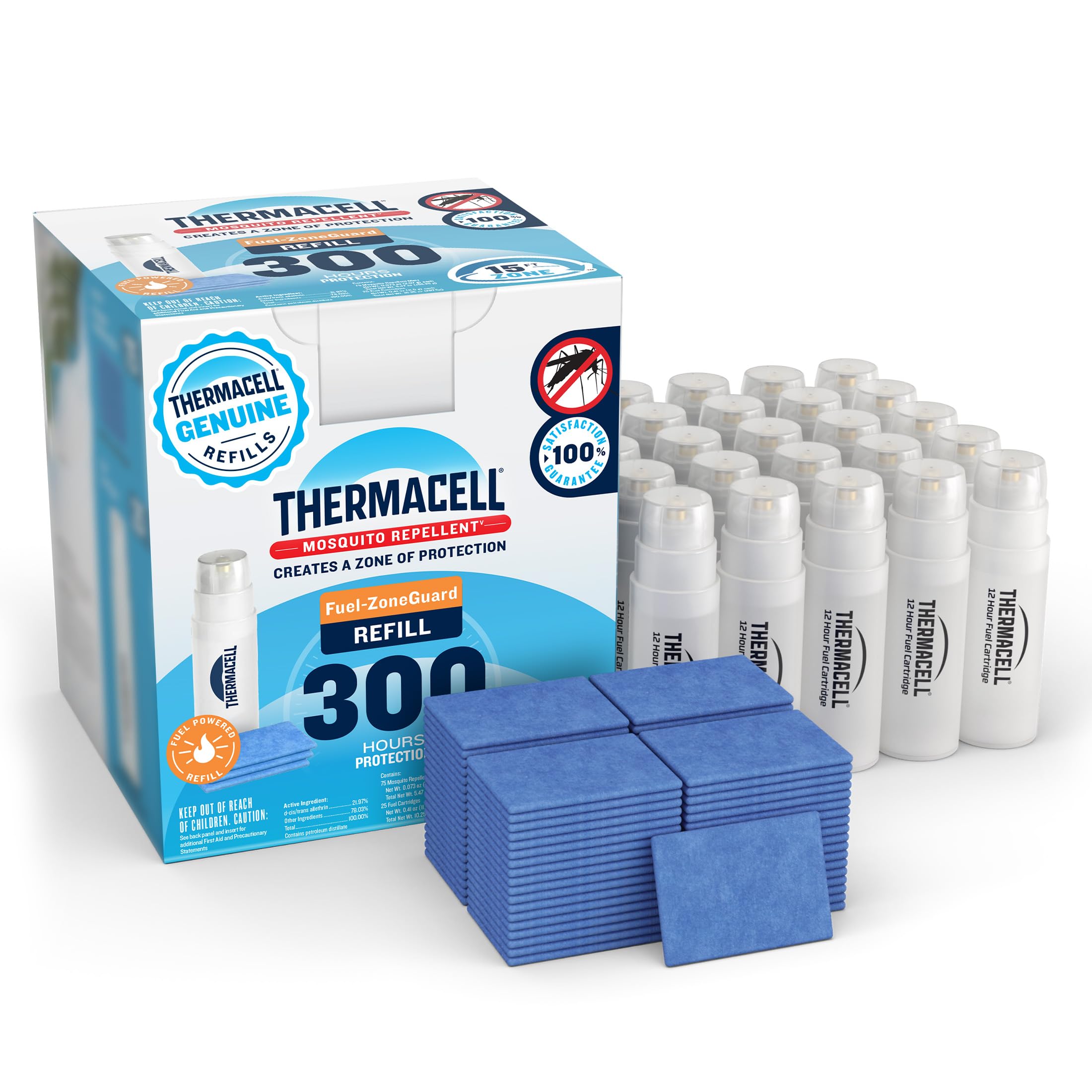 Thermacell Fuel-ZoneGuard Mosquito Repellent Refills, 300-Hr Value Pack