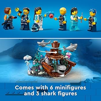 マーミット ゼラコ　シラコ　ケラコ　ラコ　カメゴン　ポックリー　6体setソフビ Amazon.co.jp: レゴ(LEGO) シティ 深海探検潜水艦 60379