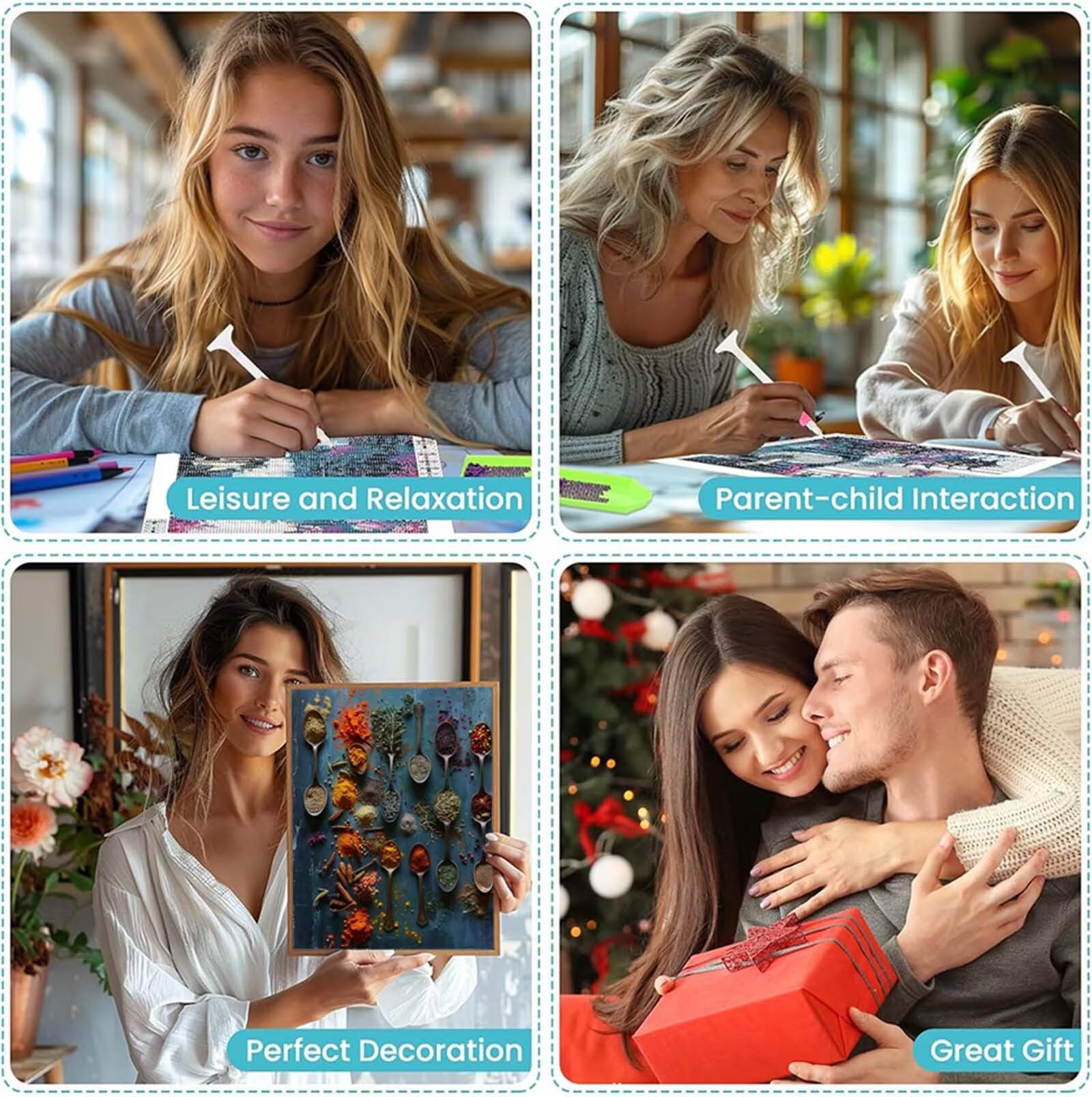Diamentowa sztuka przyprawy, zestawy do malowania diamentami dla dorosłych, 5D Dimond Art Kitchen Gem Arts and Crafts, zestaw do haftu krzyżykowego, hobby dla dorosłych i kobiet, dekoracja pokoju