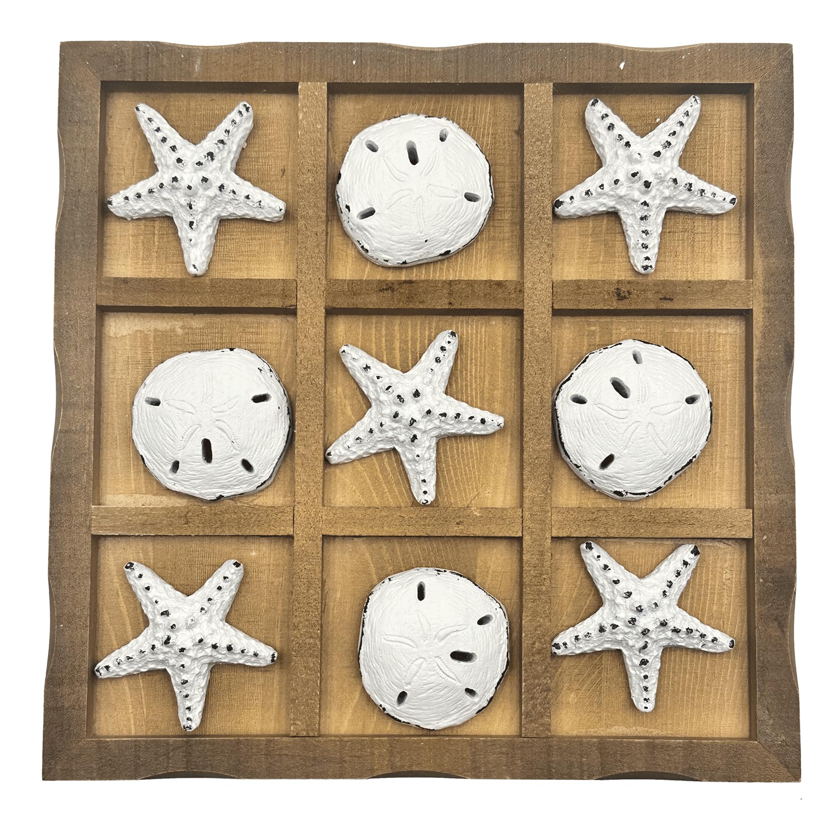 Tic Tac Toe-Spiel aus Holz (braun)