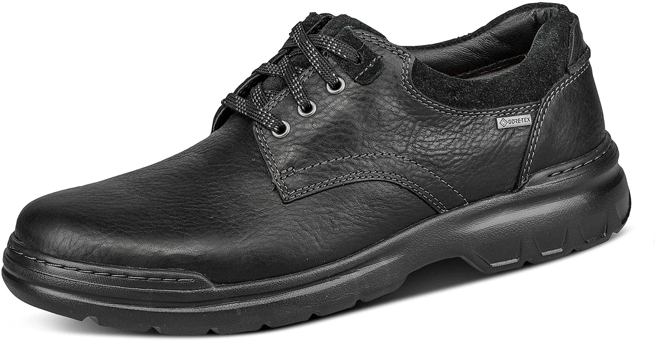 Clarks Men's Rockie2 LoGTX Oxford, Black Leather, 6.5 UK