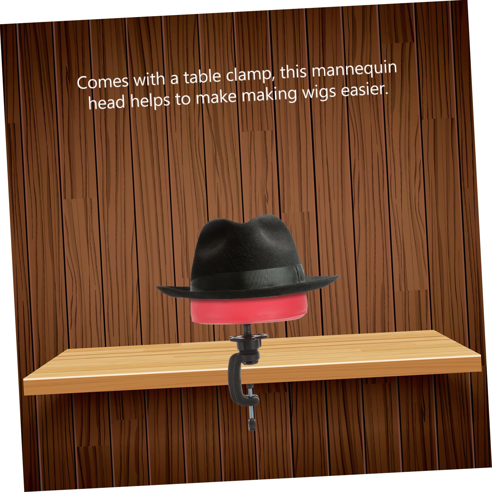 Beavorty 1Set Durable Mannequin Head for Wigs with Table Clamp Solid Model for Hair Styling Wig Making and Display Lightweight Design for Professional Personal Use