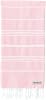Blue Beach Turkish Towel - 100x180cm Large Turkish Hammam Peshtemal Towel - Super Absorbent, Quick Dry, Sand Free, Lightweight, Compact Towels for Swimming, Bath, Gym, Sauna and Travel (Pink)
