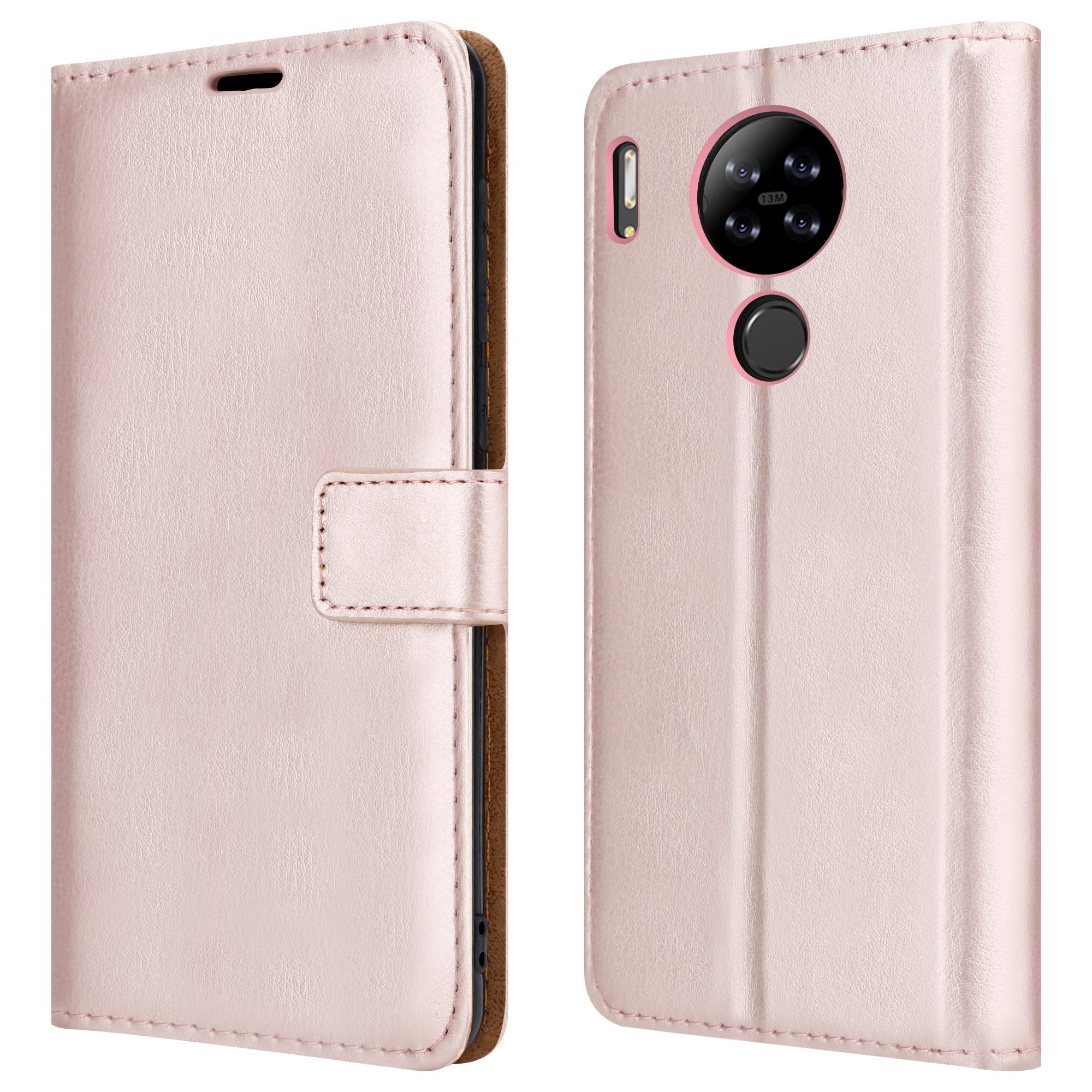 PIXFAB Custodia a portafoglio in pelle Blackview A80, con chiusura