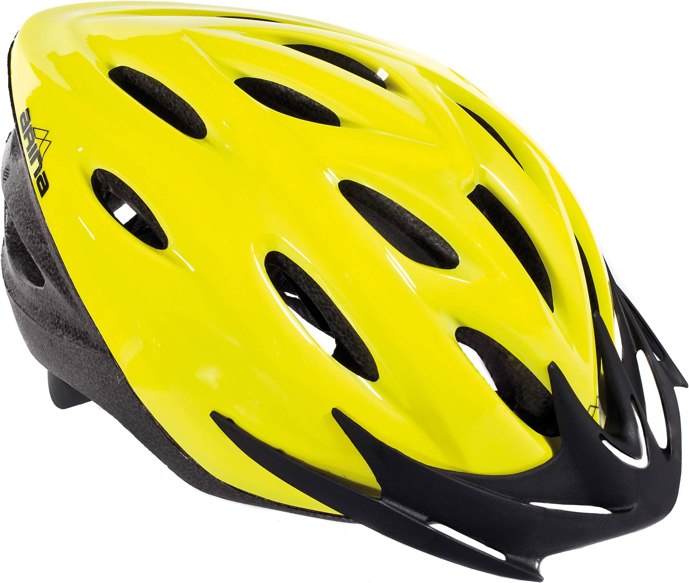 ARINA URBANO CYCLING HELMET BICYCLE HEAD PROTECTION FLUO HI VIZ YELLOW SIZE S