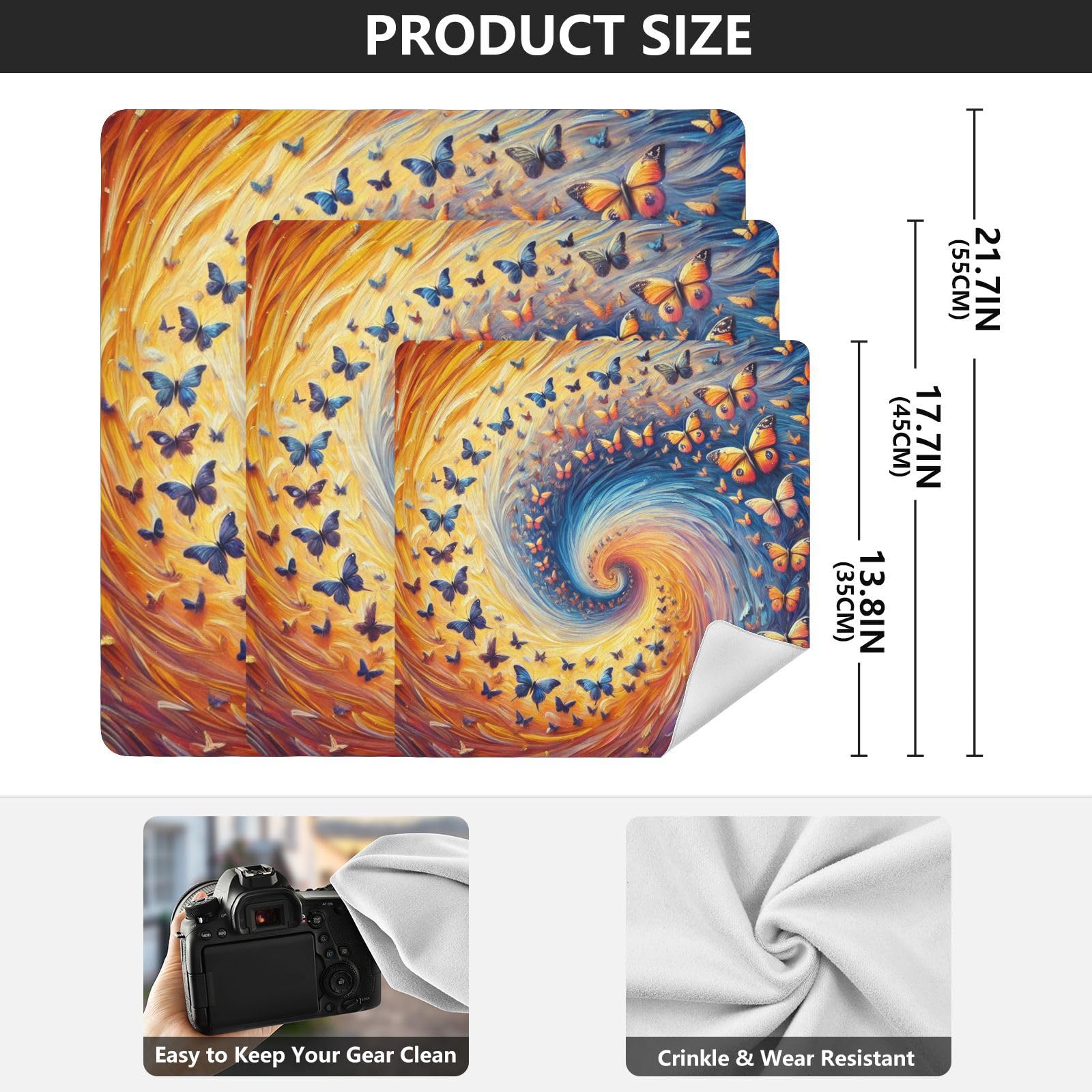 Joko Ivery Butterfly Orange Camera Lens Wrap 21.7