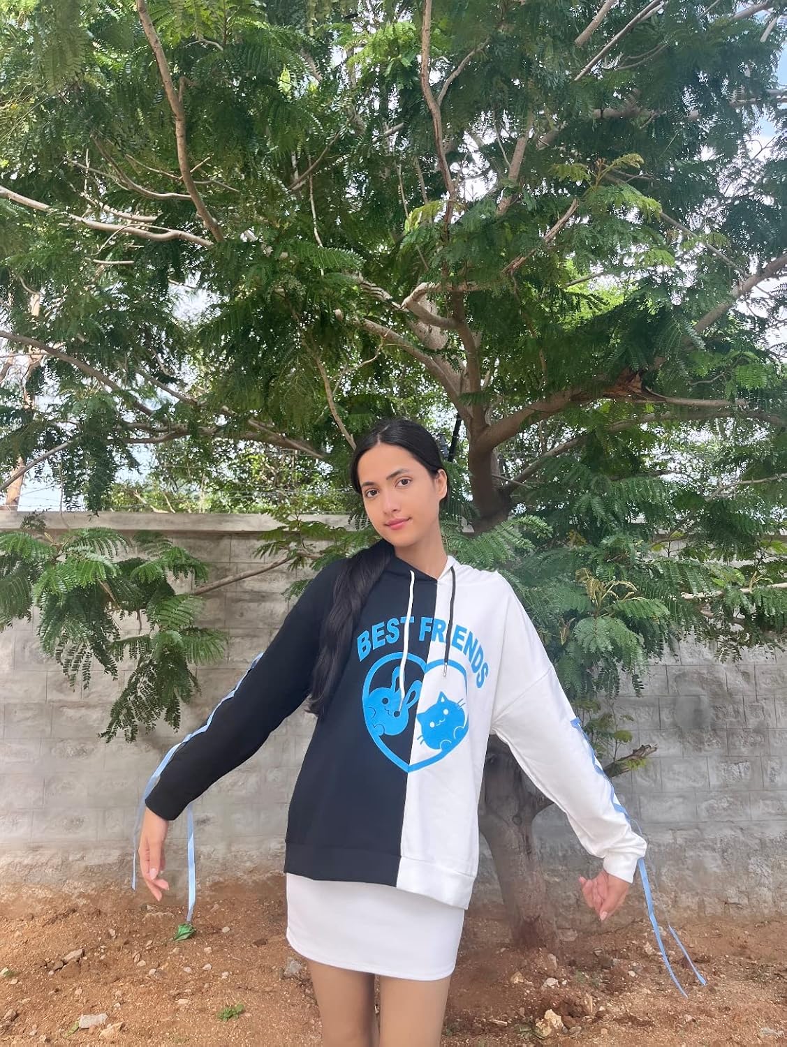 CRB Fashion Womens Kawaii Teens For Teenagers Cartoon Cotton Fleece Hoodie Top Shirt Sweatshirt - Image 7