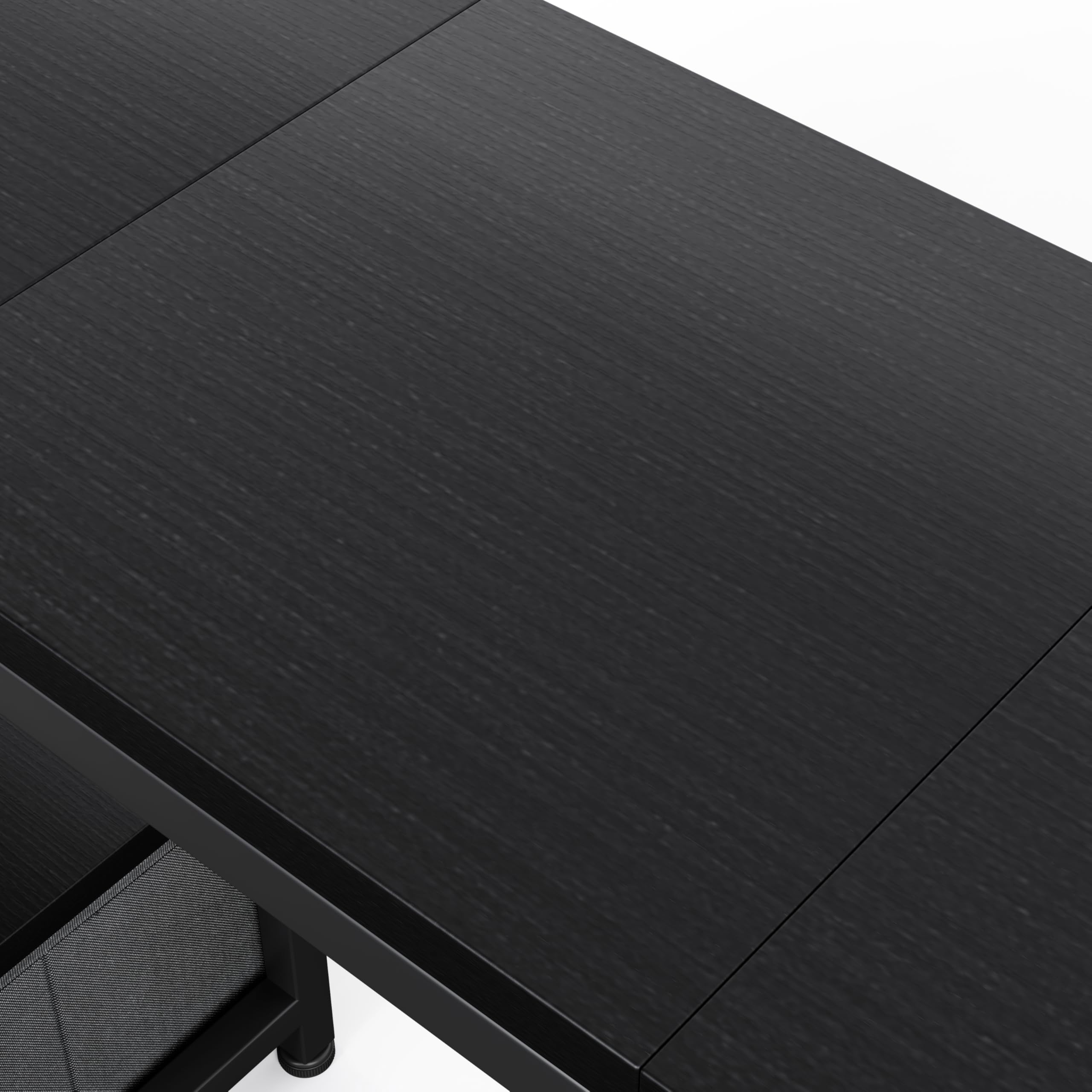 MUTUN Schreibtisch Regal, 41,3" Desktop Organizer Regal, Schreibtisch Hutch für Computer-Monitor, 4 Tier Desktop Display Rack, Holz Desktop Bücherregal Storage Rack für Home Office Dorm, Schwarz