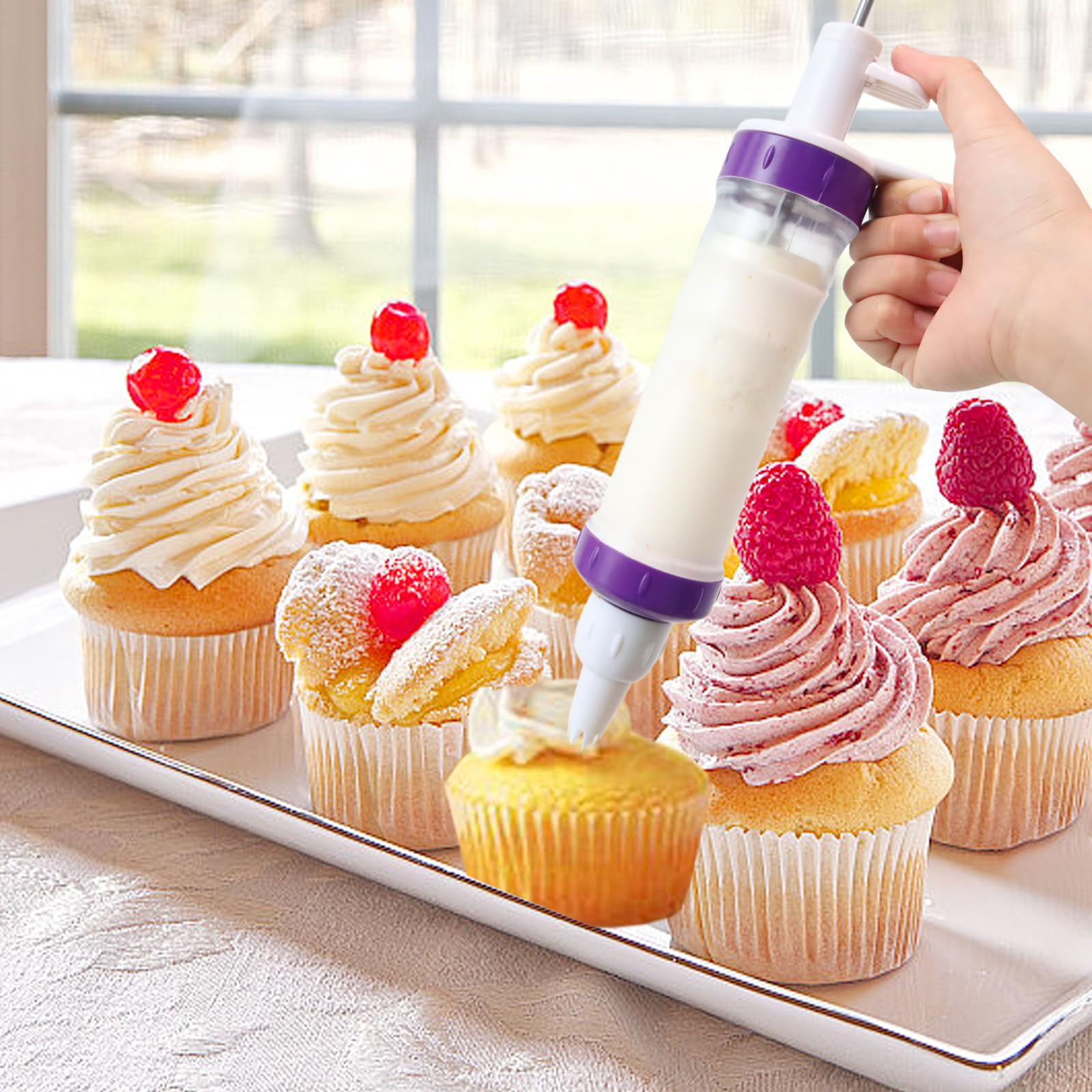 Different Cupcake Injector Cake Decorating Piping Syringe DIY