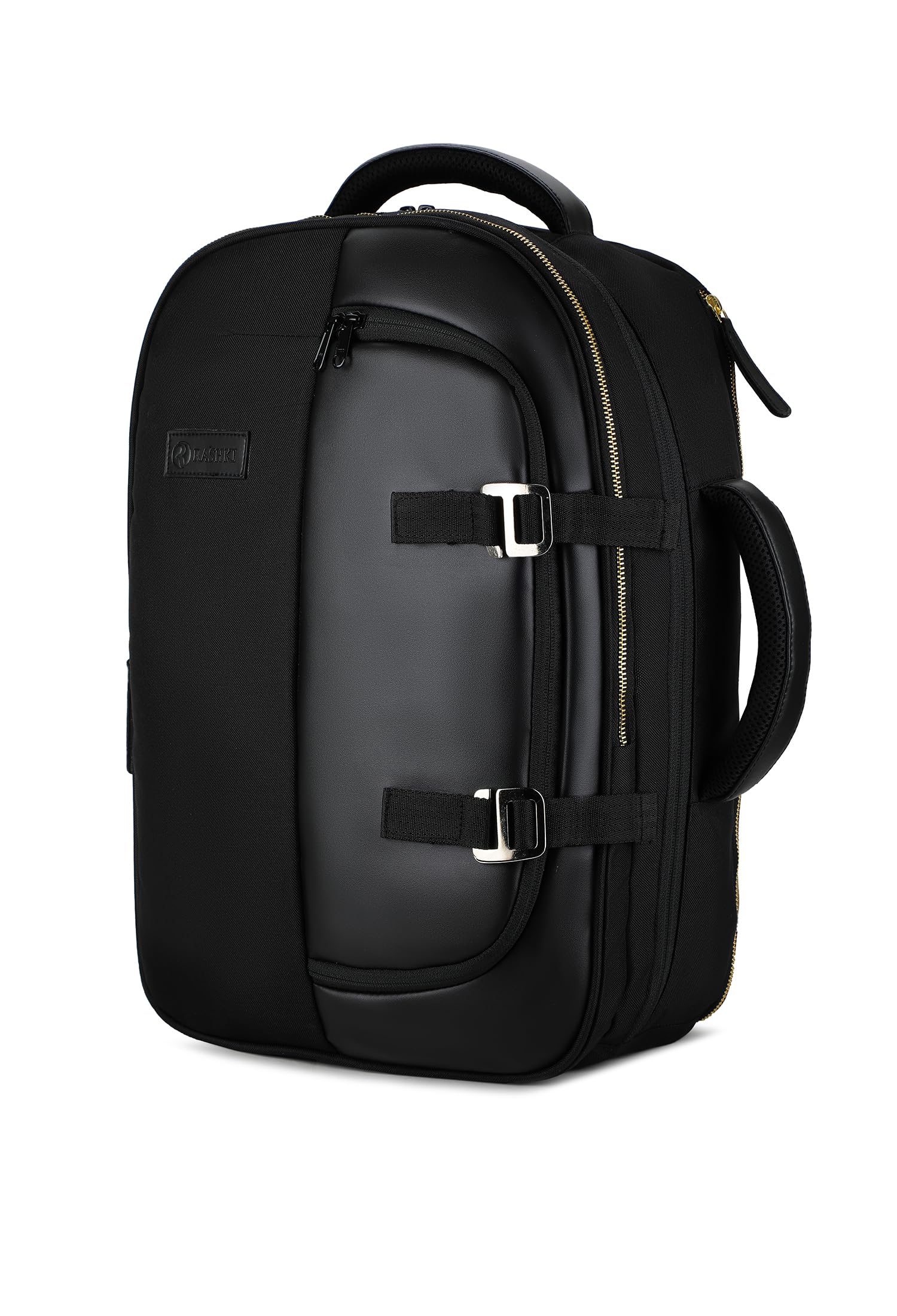 RASHKI BECA Backpack 15.6" Inch Laptop Travel Backpack for men and women | 40 litres vegan leather (BLACK) (B0CT311K89) Amazon Price History, Amazon Price Tracker