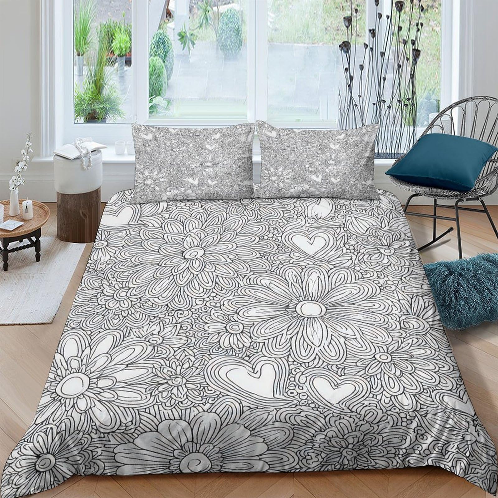 Ctjqhvkz Style-8 3D Printed Mattress Cover Microfiber With Anti-Slip Design For Bed Protection And Easy Care In Bedroom And Guest Rooms Single（135X200cm）