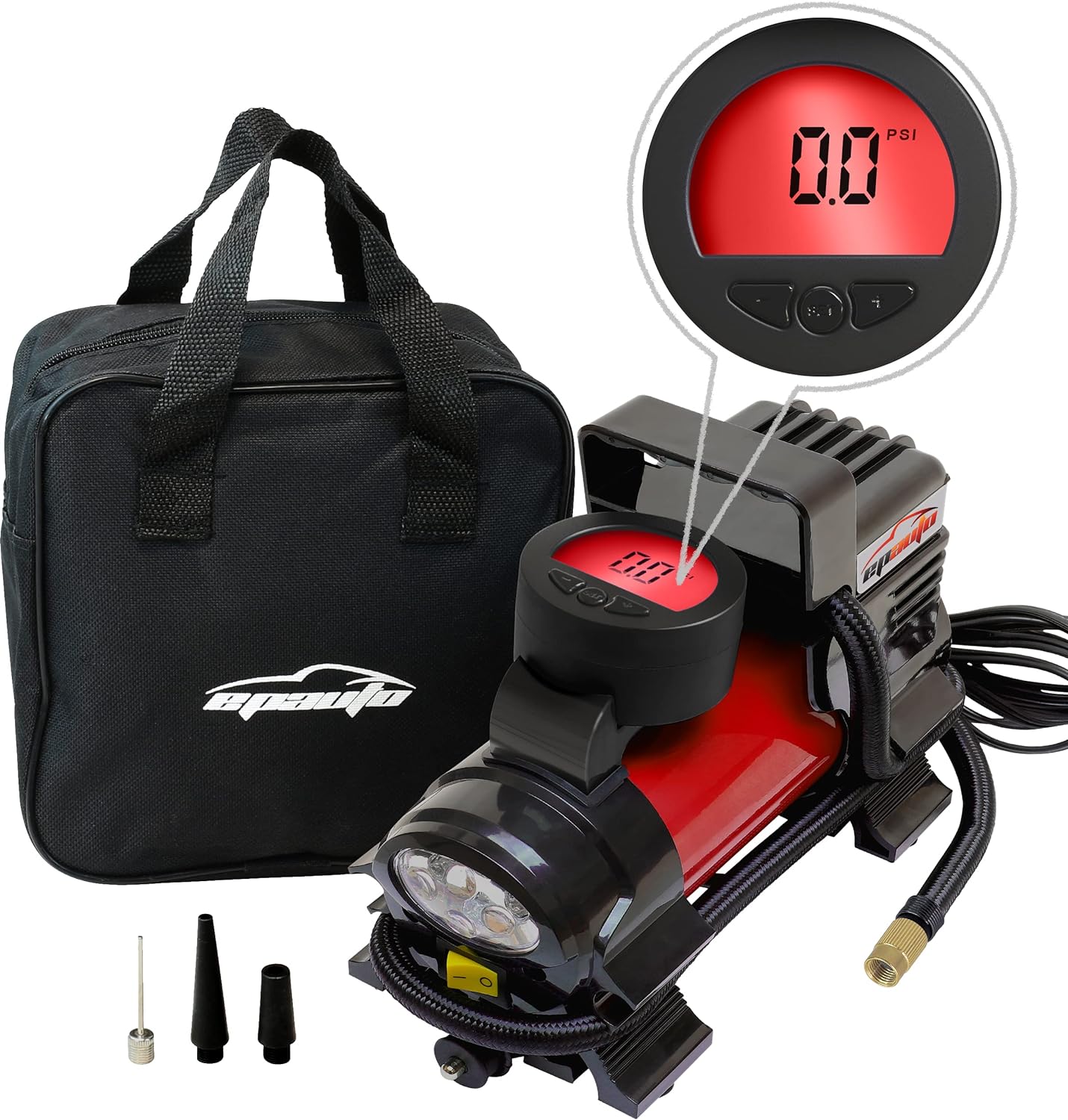 Buy epauto 12V DC Portable Air Compressor Pump, Digital Tire Inflator