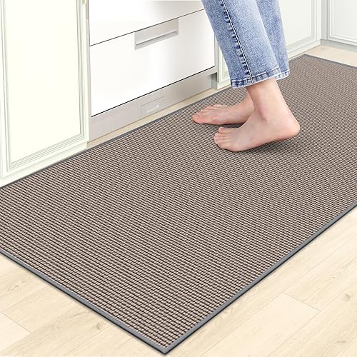 Tapetes de cocina para piso, alfombra de cocina, antideslizante, lavable, absorbente, alfombra de camino de cocina para delante del fregadero,