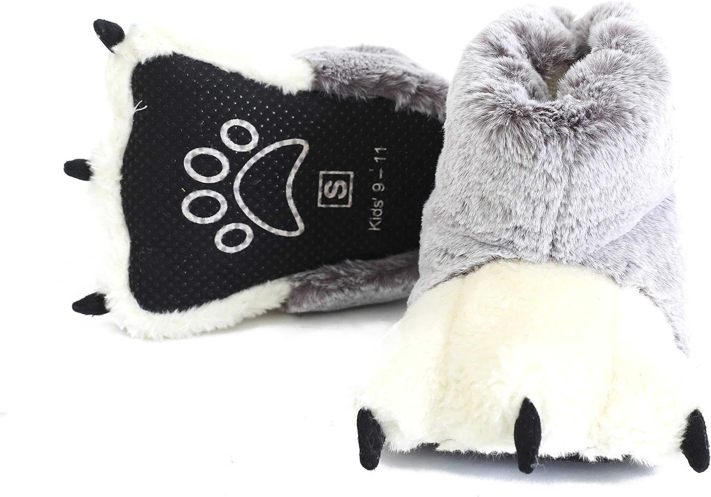 Funny Stuffed Animal Paw Slippers Soft Cozy Claw Paw Slippers for Toddlers, Kids & Adults Costume Footwear