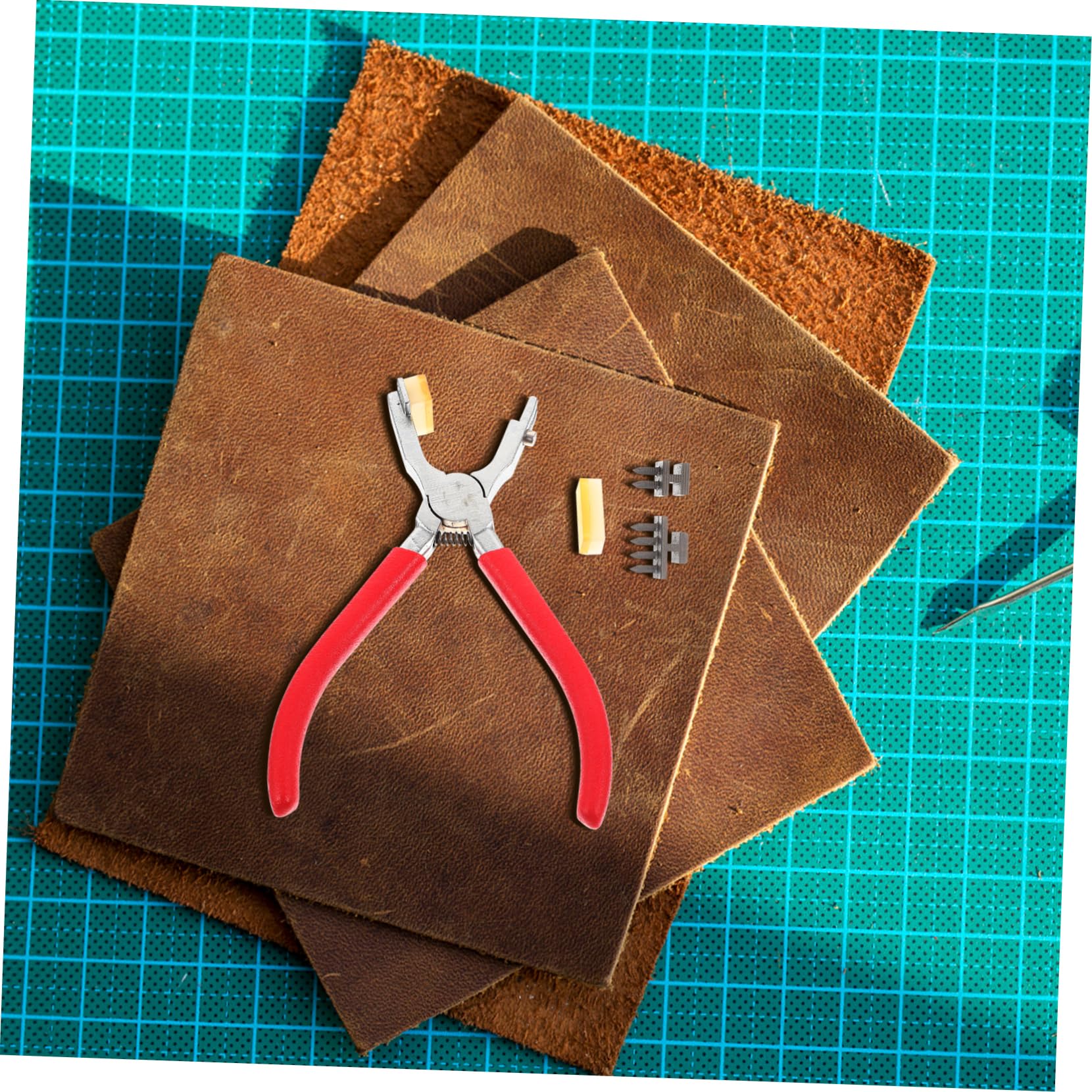 Cabilock Steel Leather Hole Punch Craft Punching Tool Silent Punching Machine Craftsmanship for DIY Decor