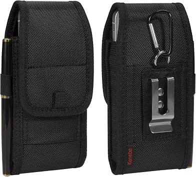 KENOBE Mobile Phone Belt Bag for iPhone 17 16 15 14 13 12 11 X XS XR Pro Max Plus for Samsung Galaxy A17 A56 A55 A36 A26 S25 S24 S23 Robust Belt Case Mobile Phone Holder for 4.7 - 6.7 Inch Mobile